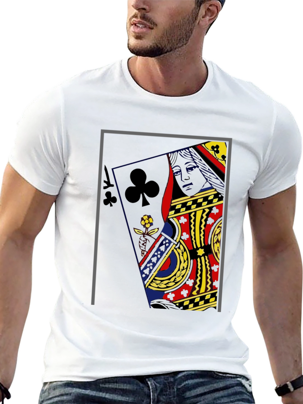 Queen of Clubs Graphic Tee
