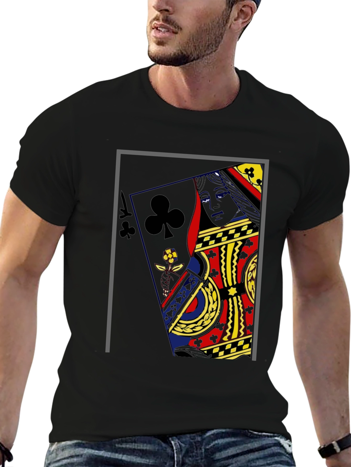 Queen of Clubs Graphic Tee