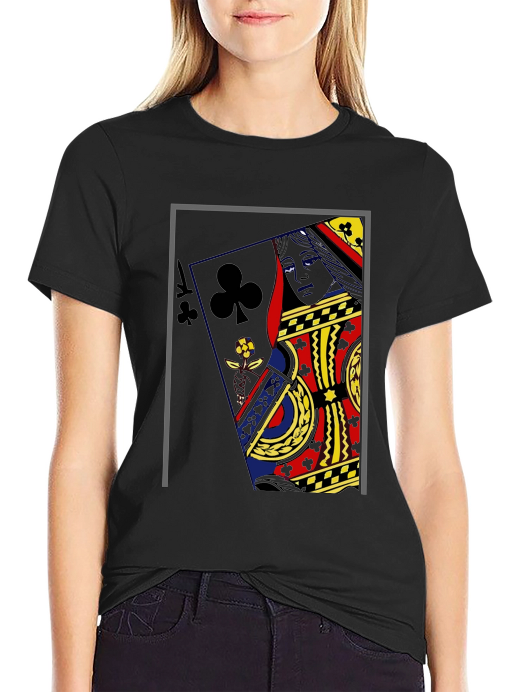 Queen of Clubs Graphic Tee