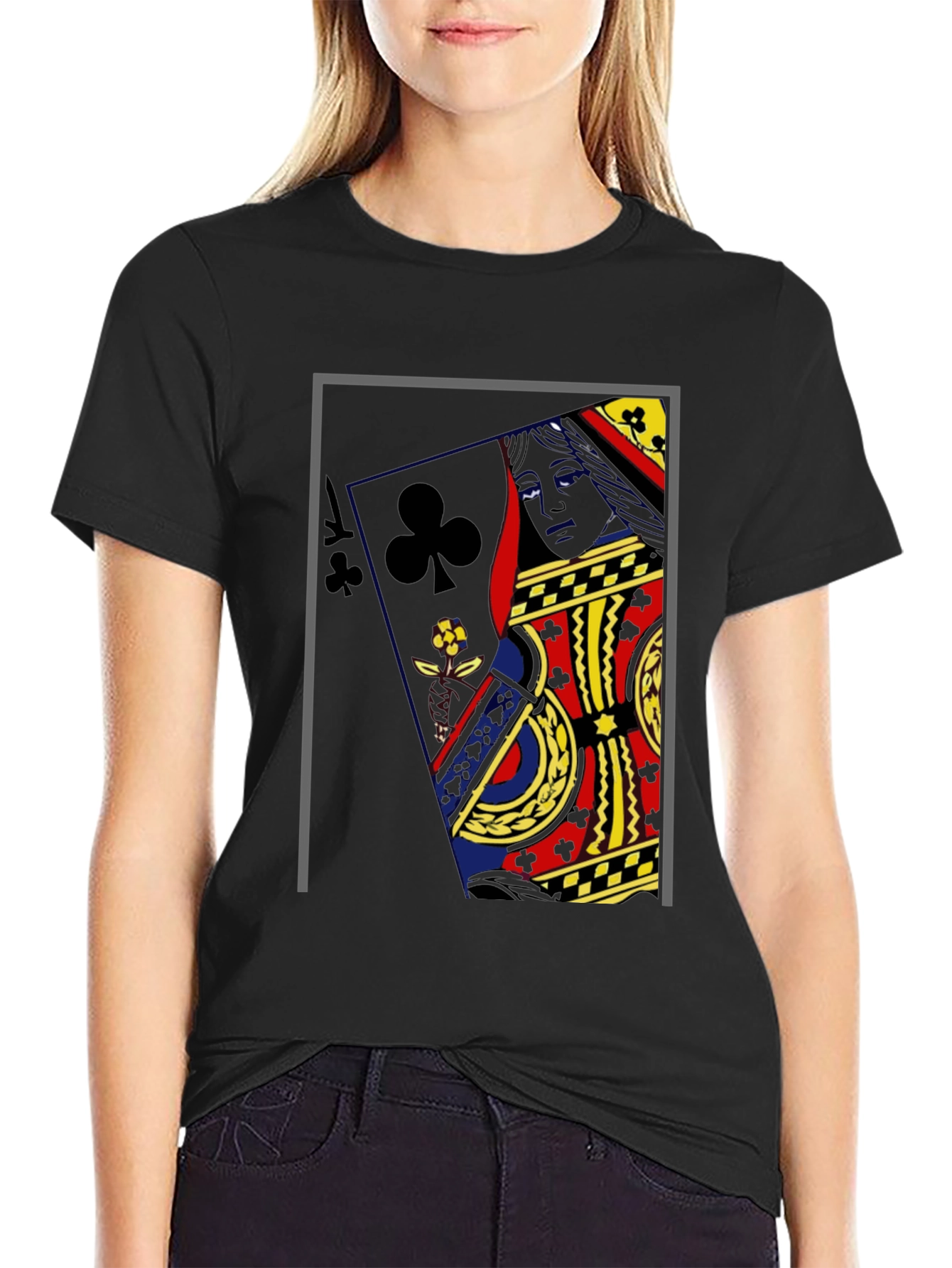 Queen of Clubs Graphic Tee