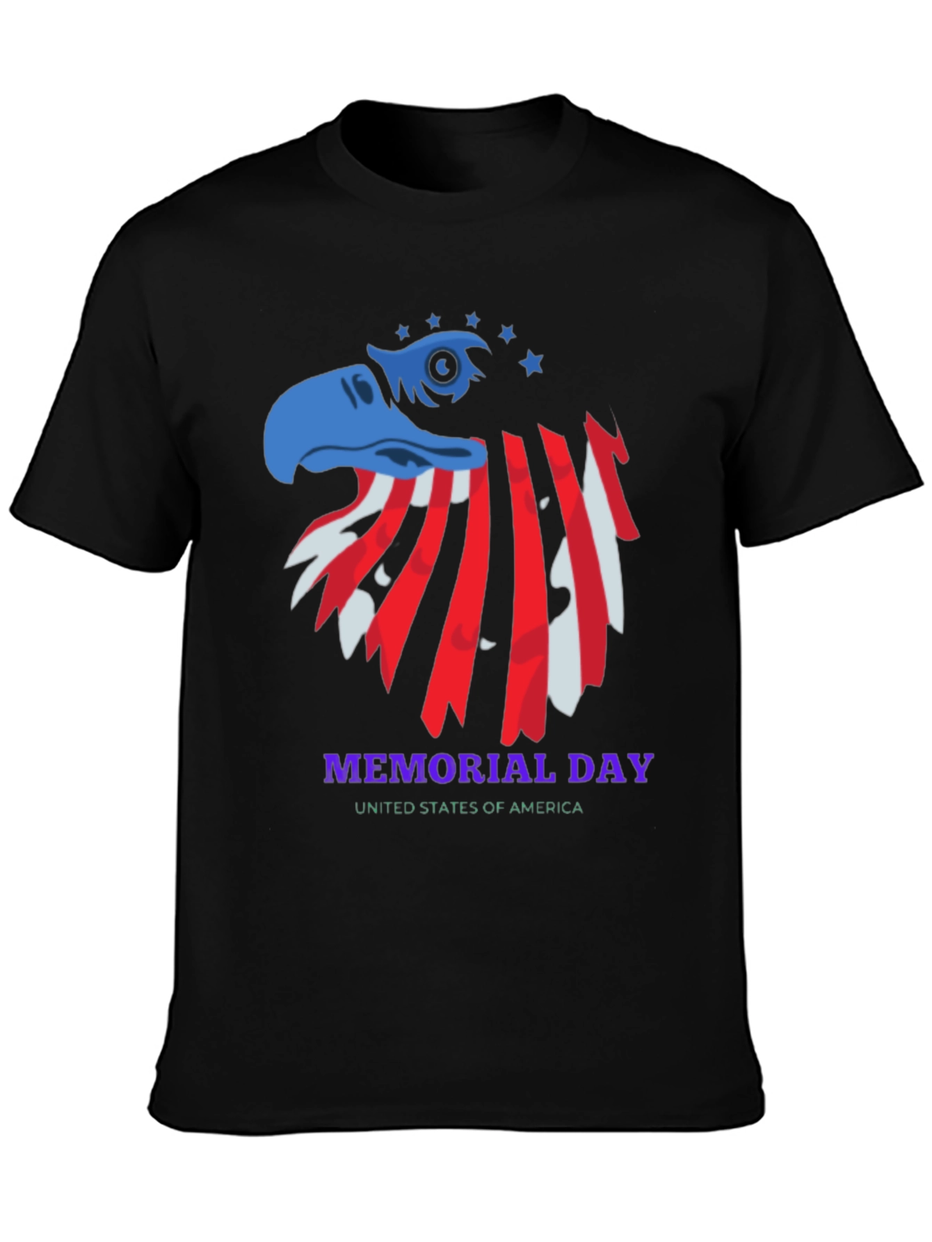 Memorial Day Eagle Graphic Tee