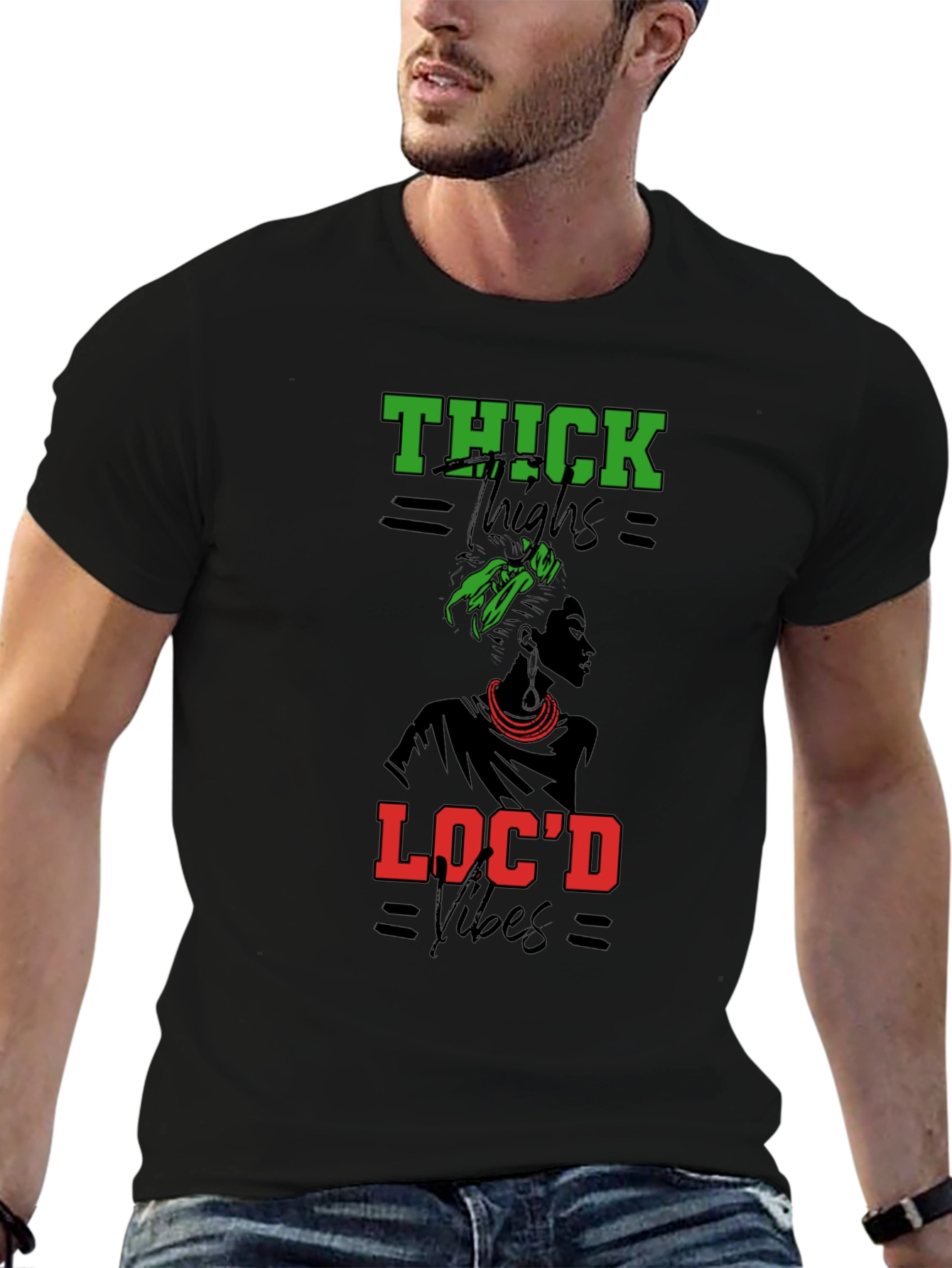 Thick Thighs Locd Vibes Graphic Tee