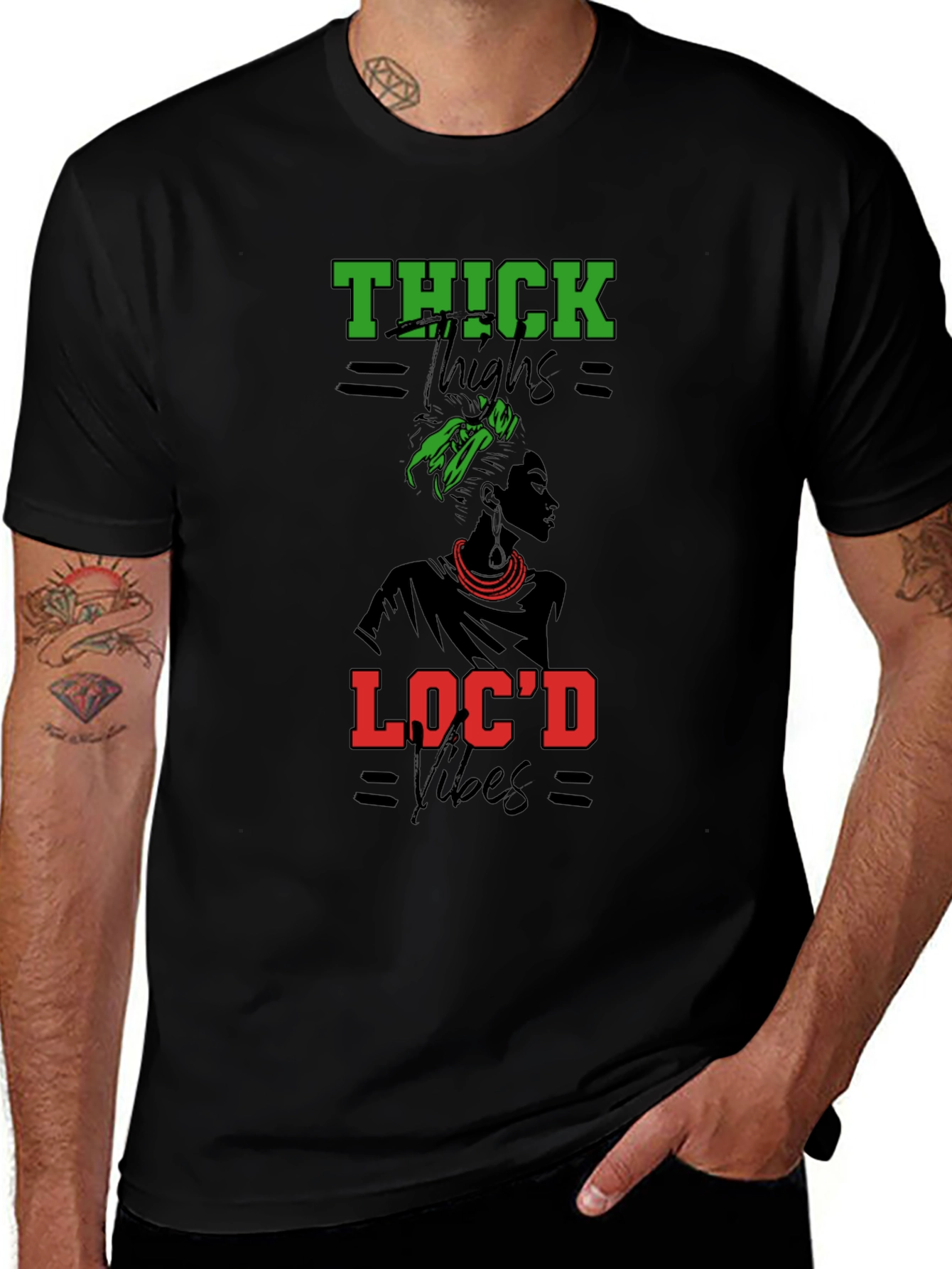 Thick Thighs Locd Vibes Graphic Tee