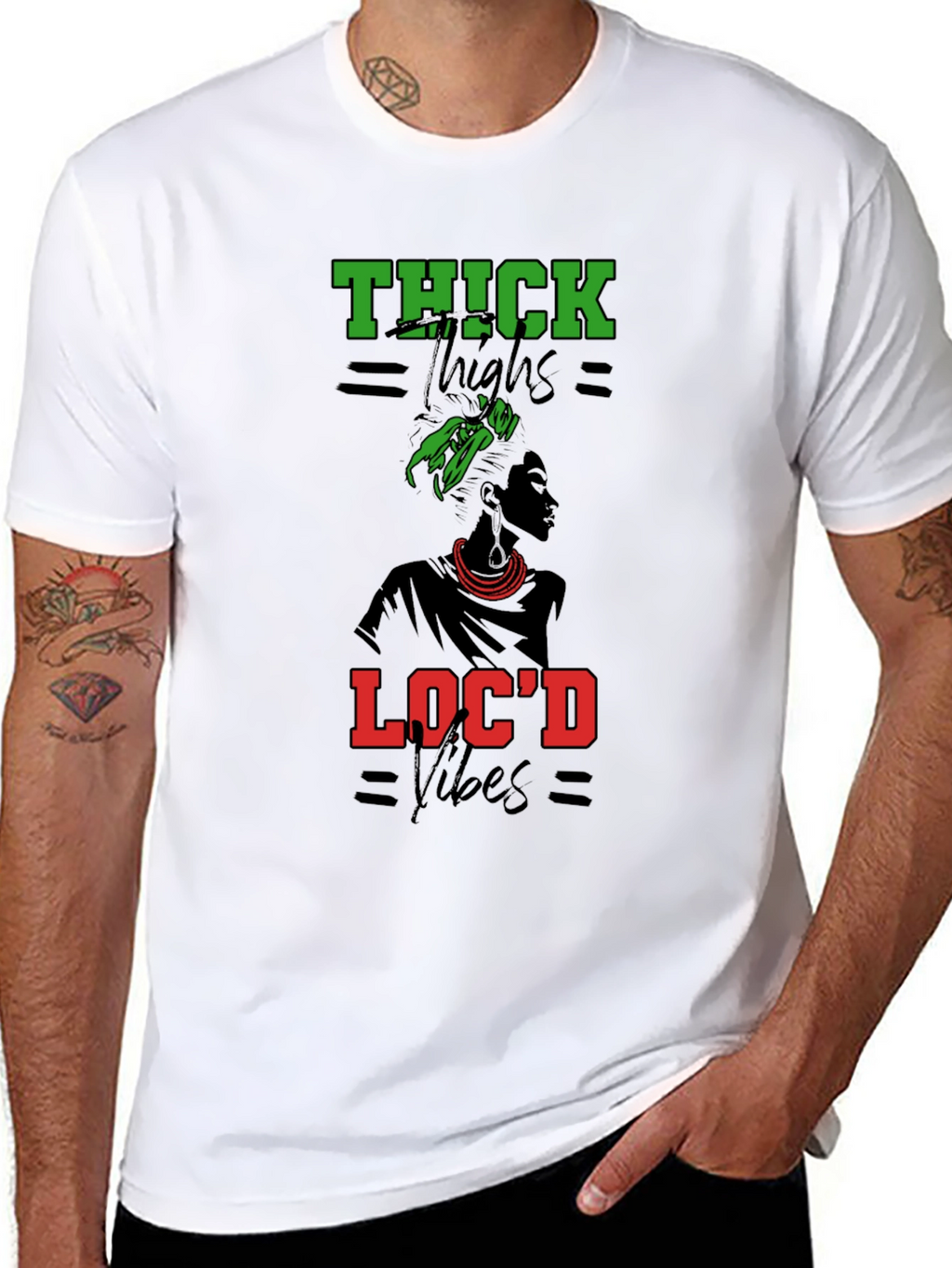 Thick Thighs Locd Vibes Graphic Tee