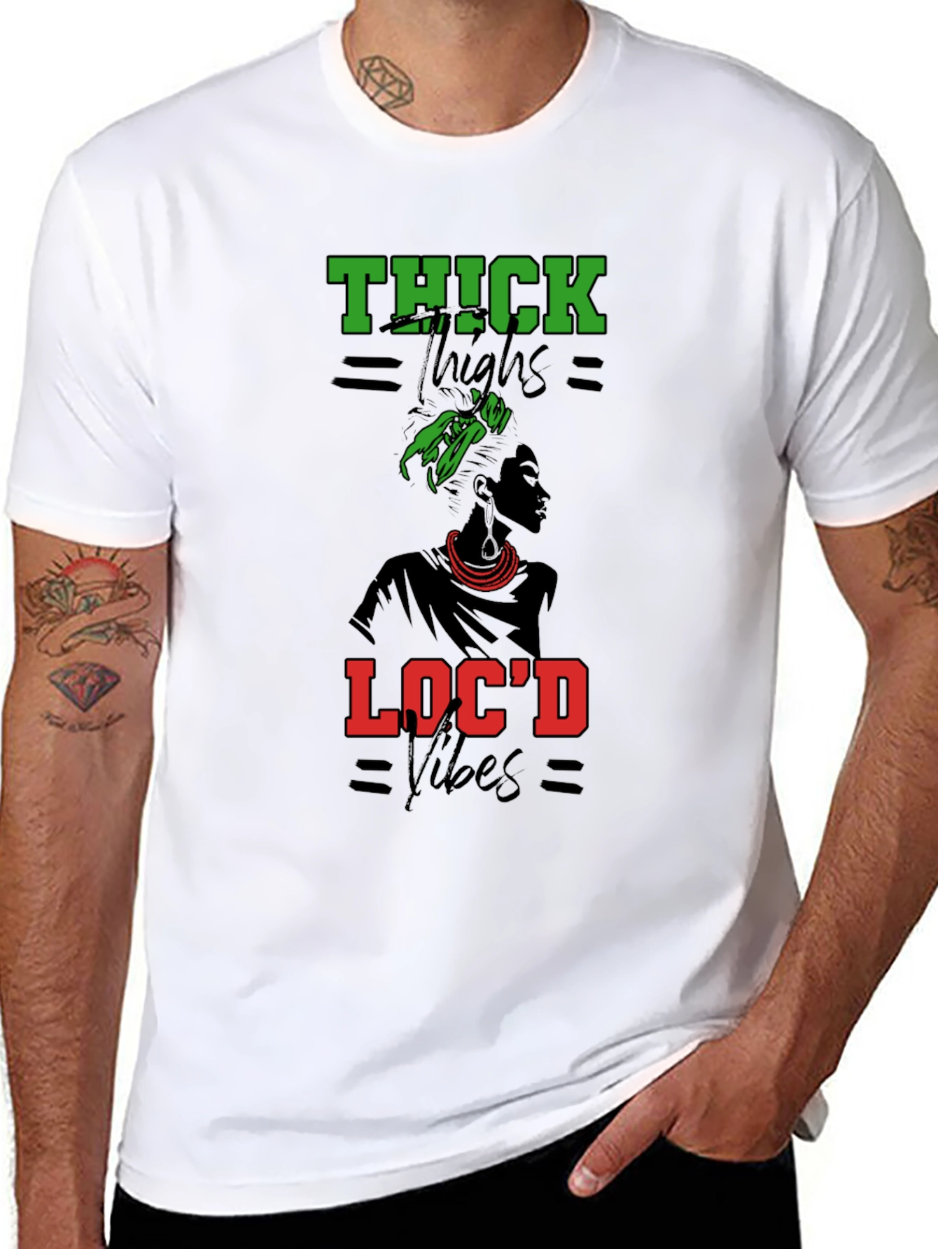 Thick Thighs Locd Vibes Graphic Tee