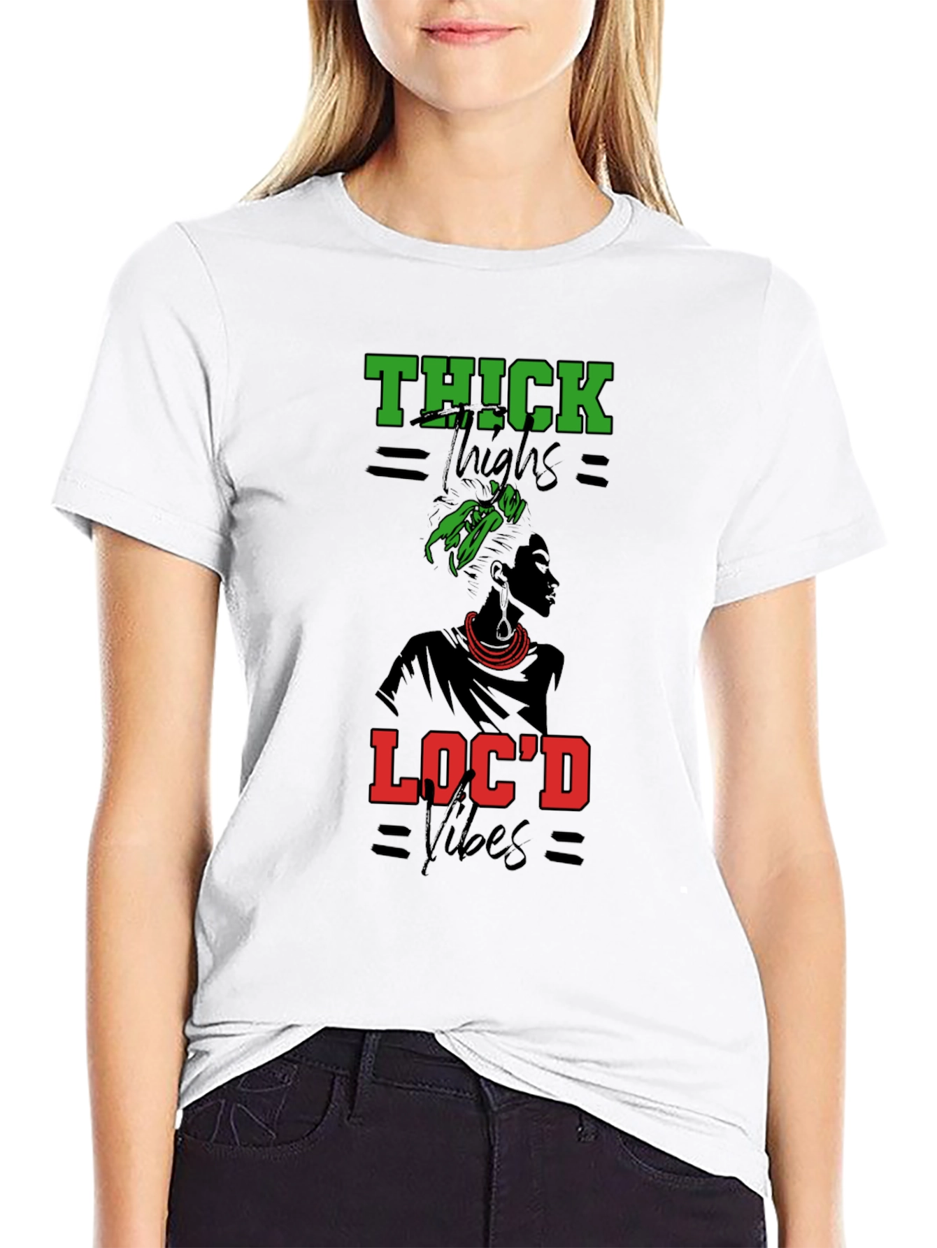 Thick Thighs Locd Vibes Graphic Tee