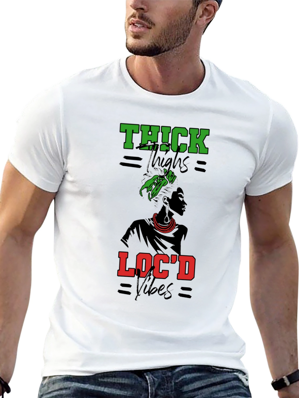 Thick Thighs Locd Vibes Graphic Tee