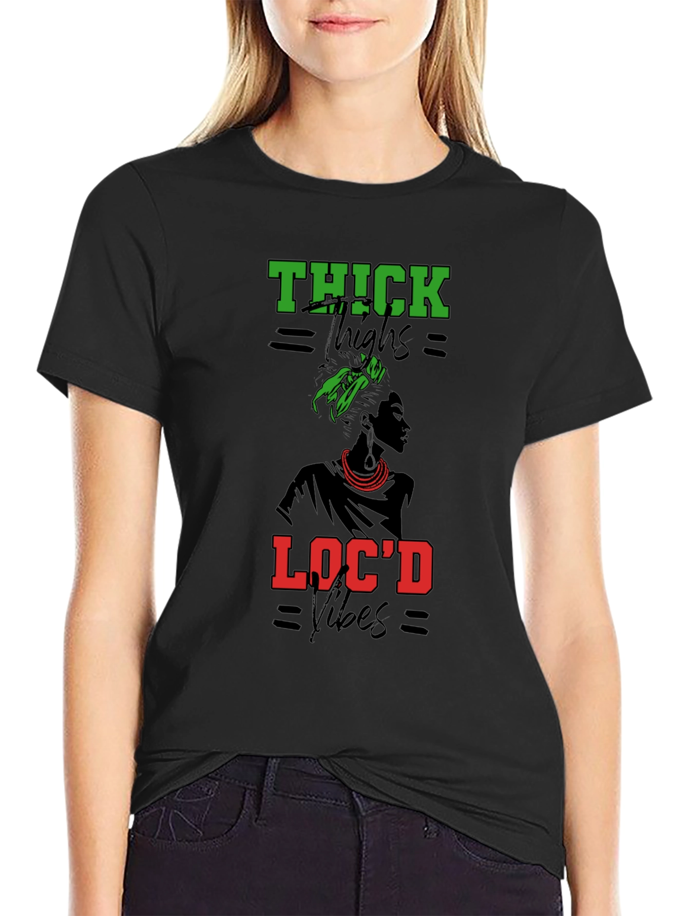 Thick Thighs Locd Vibes Graphic Tee