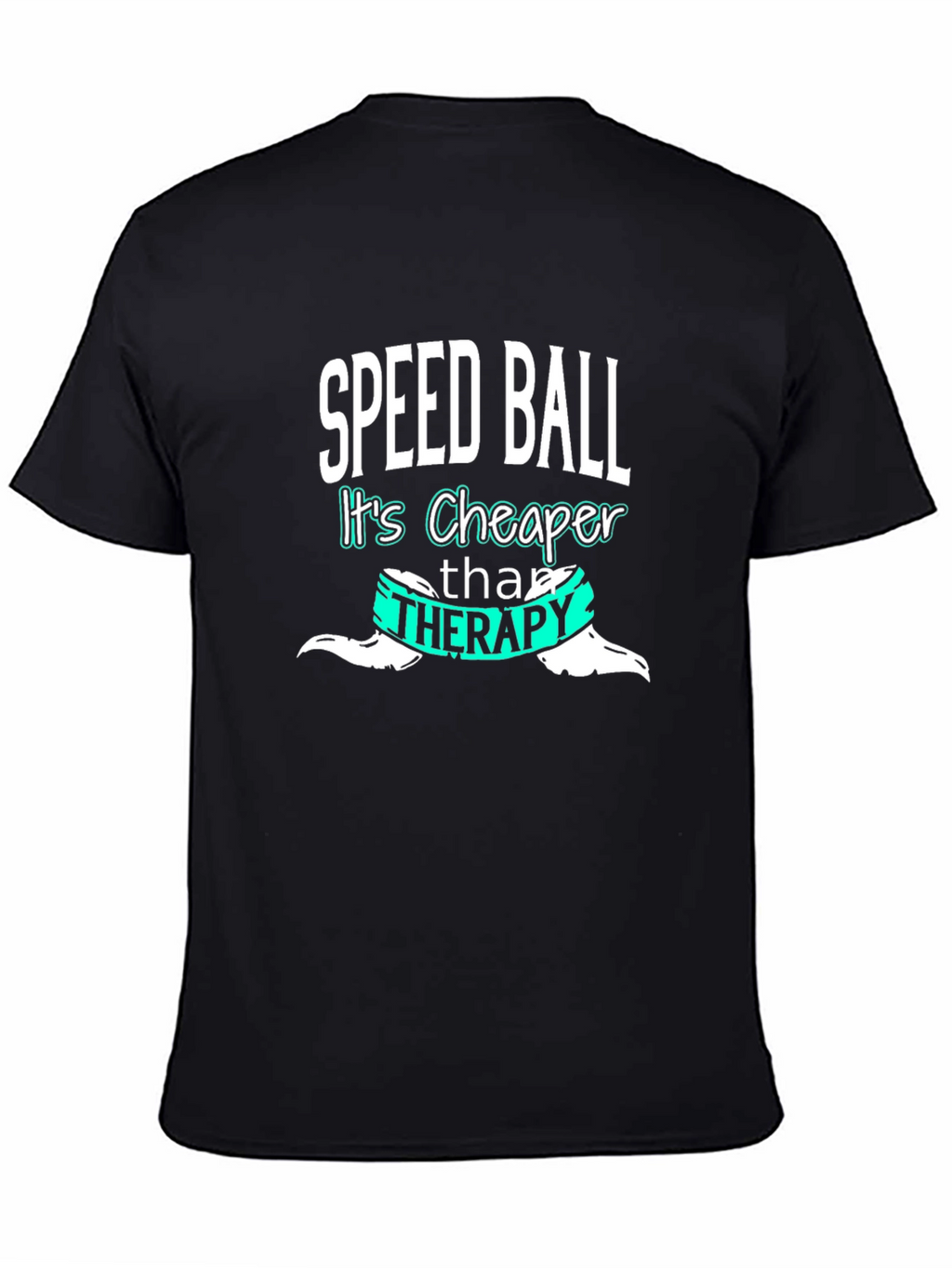 Speedball Cheaper Than Therapy Tee - Black Cotton Blend