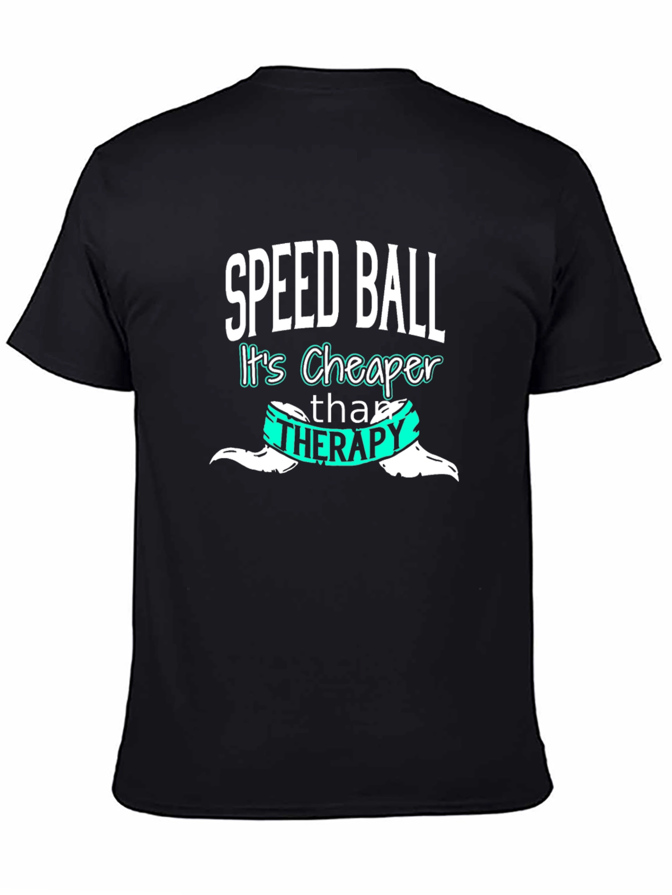 Speedball Cheaper Than Therapy Tee - Black Cotton Blend