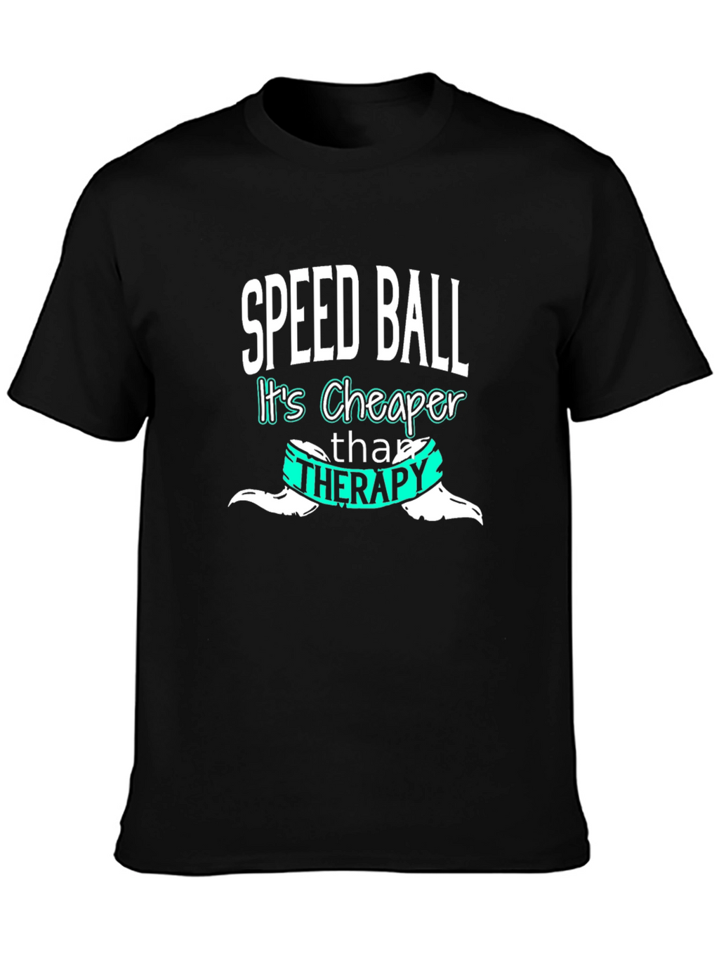 Speedball Cheaper Than Therapy Tee - Black Cotton Blend