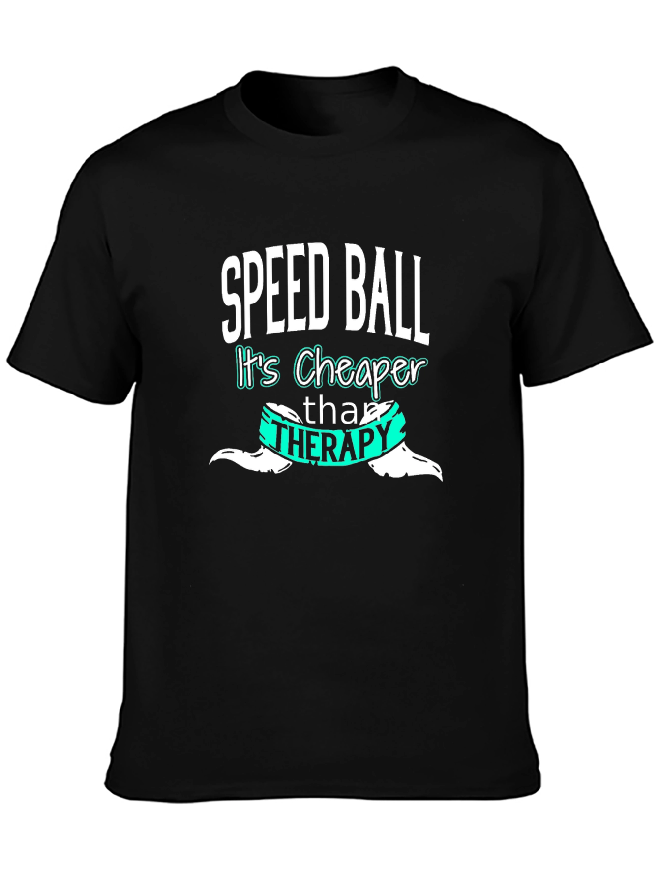 Speedball Cheaper Than Therapy Tee - Black Cotton Blend