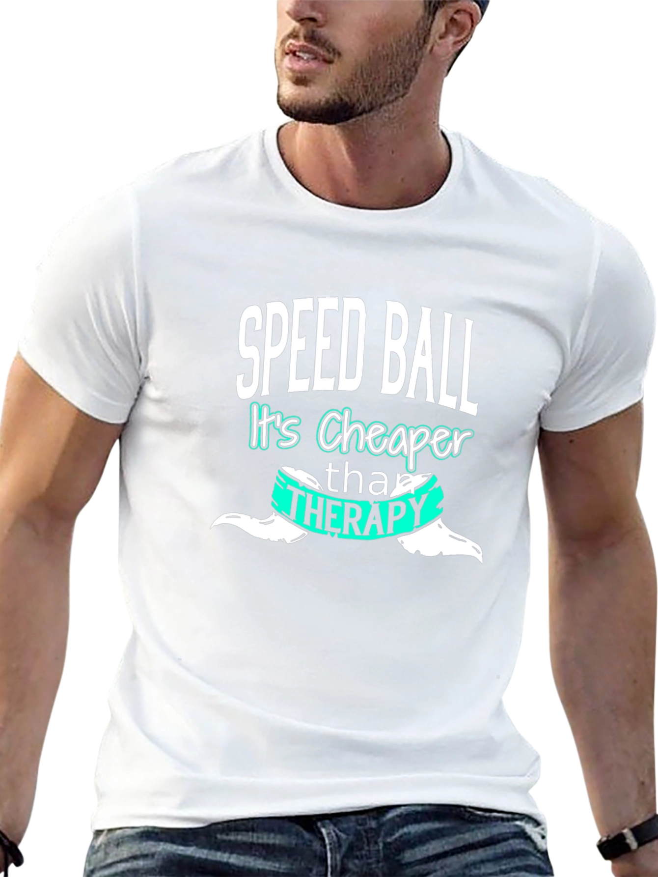 Speedball Cheaper Than Therapy Tee - Black Cotton Blend