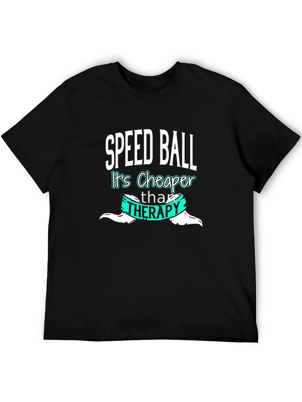 Speedball Cheaper Than Therapy Tee - Black Cotton Blend