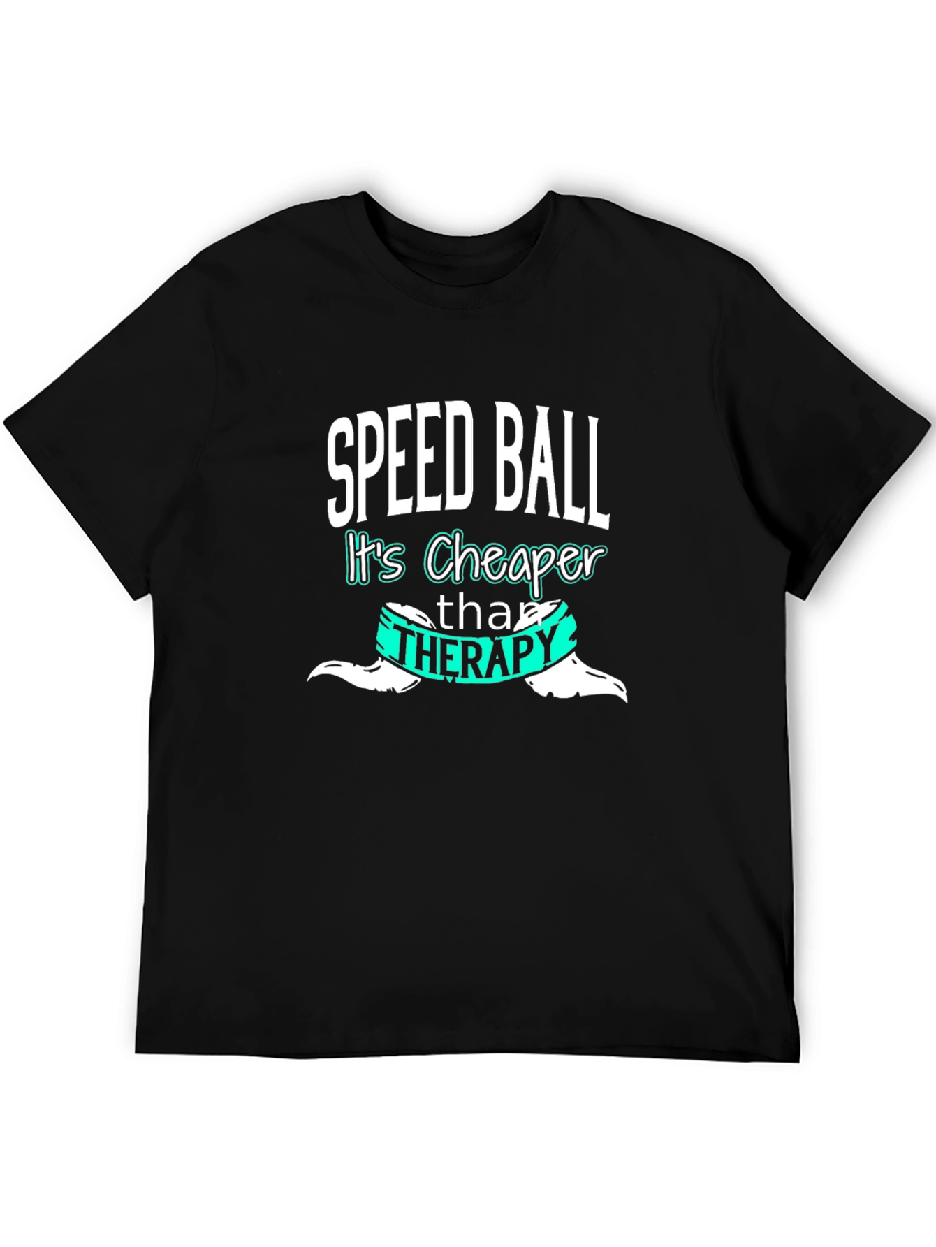 Speedball Cheaper Than Therapy Tee - Black Cotton Blend