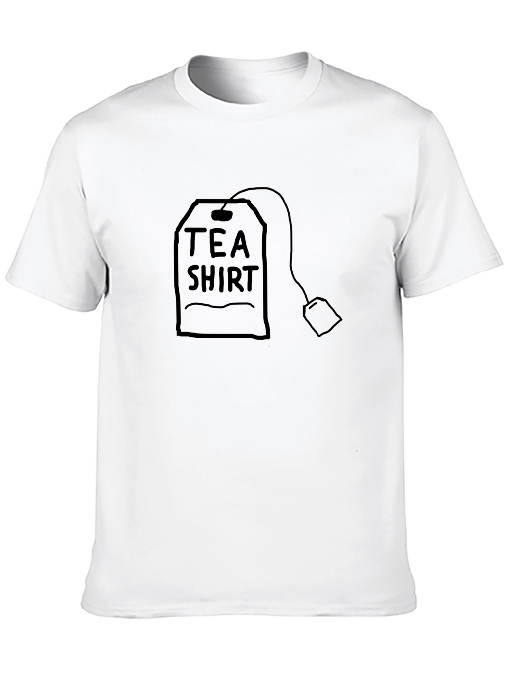 Tea Shirt Graphic Tee - Black Cotton