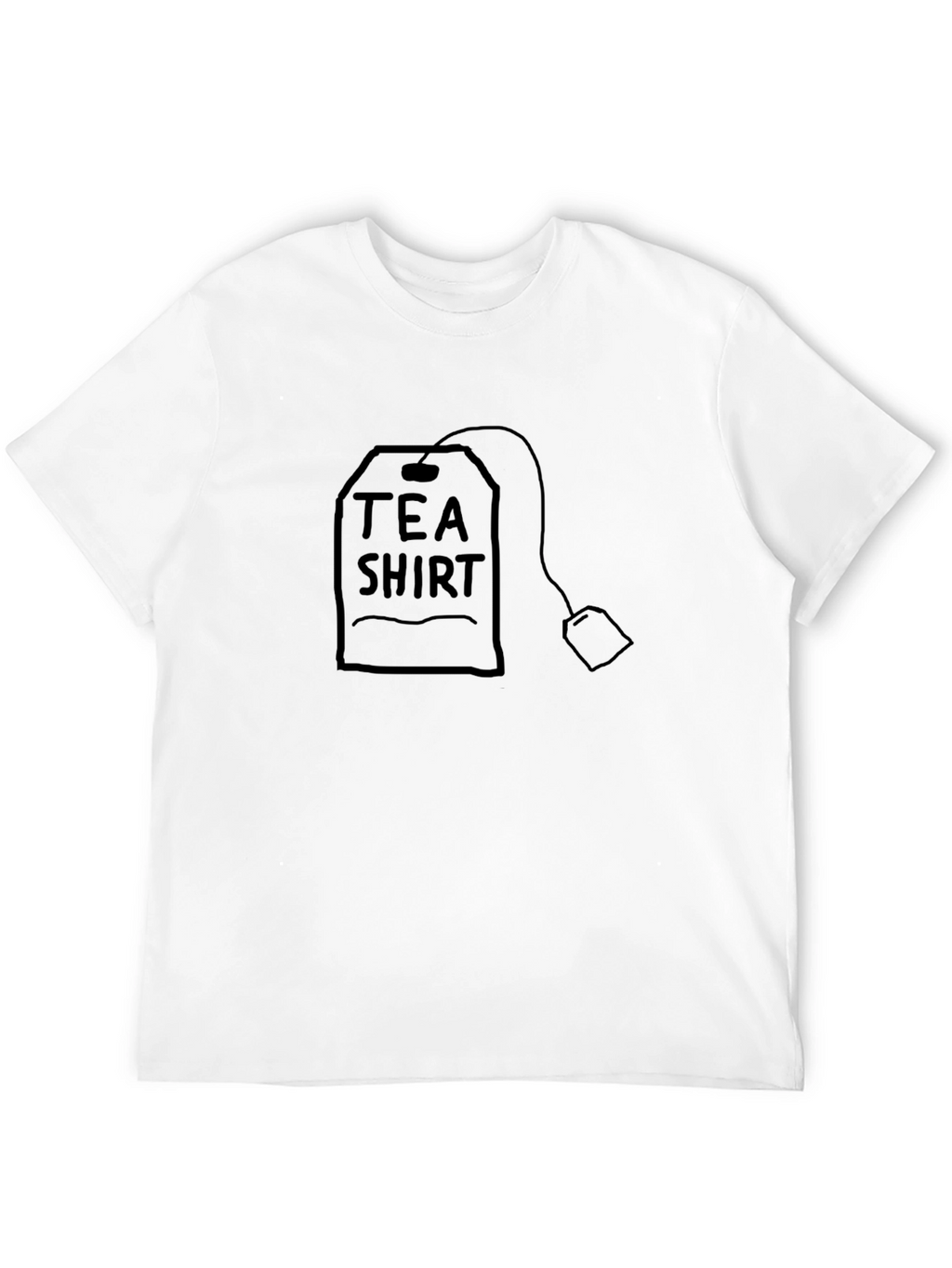 Tea Shirt Graphic Tee - Black Cotton