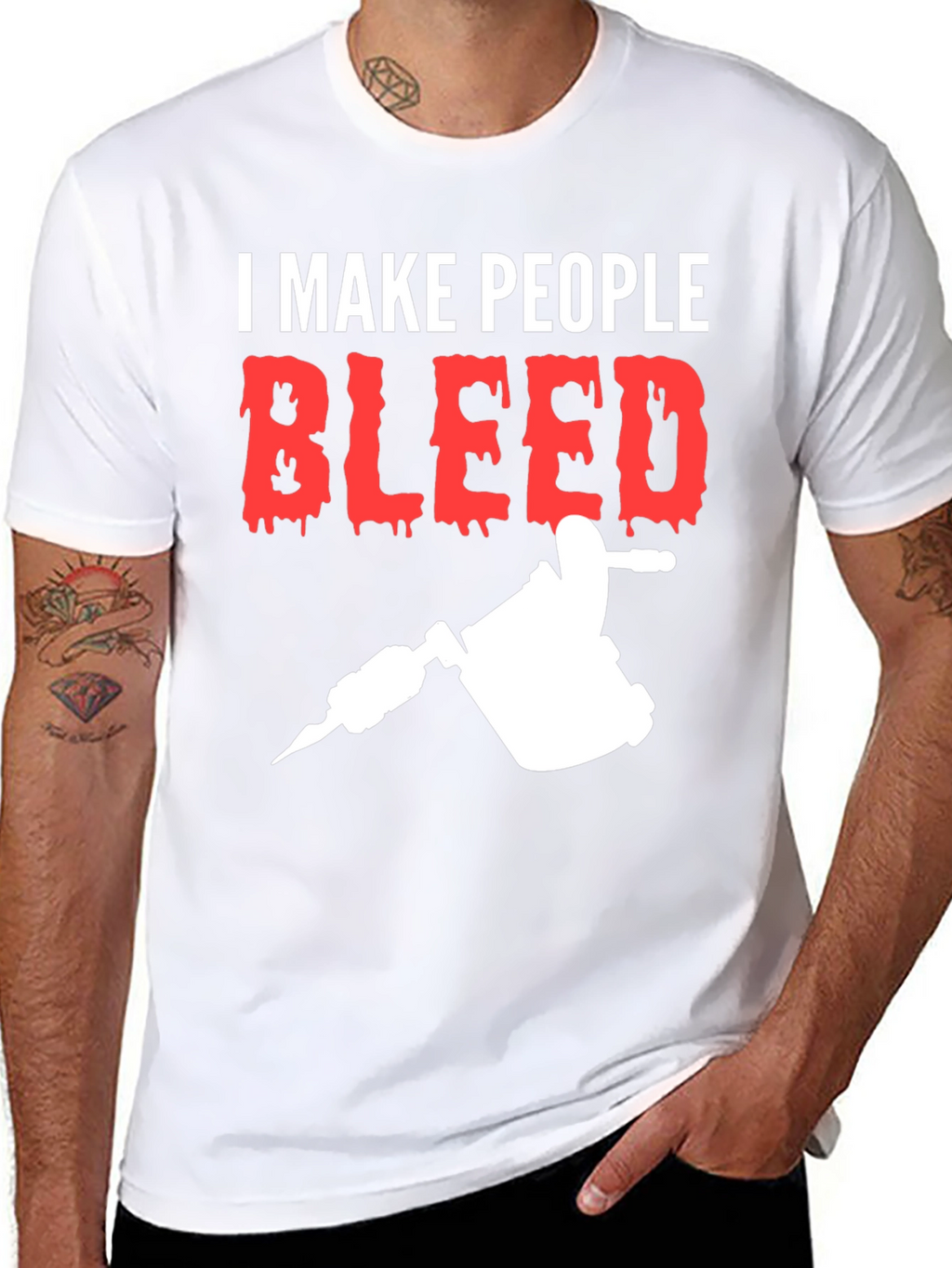 I Make People Bleed Tattoo Artist T-Shirt
