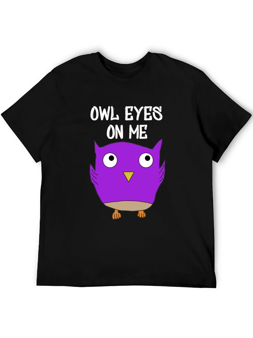 Owl Eyes On Me Graphic Tee - Black