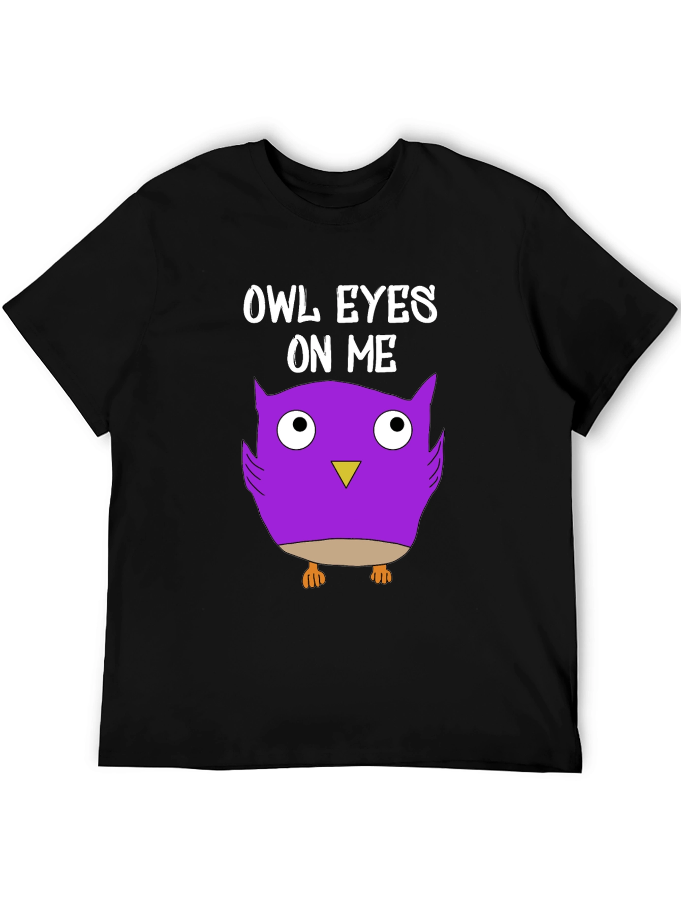 Owl Eyes On Me Graphic Tee - Black