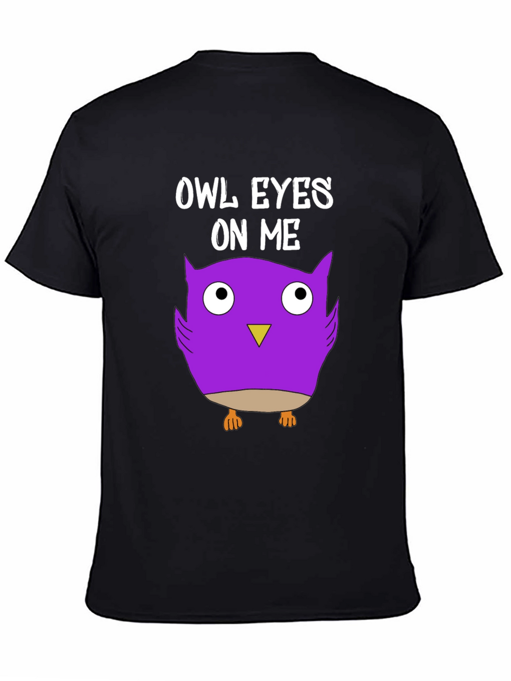 Owl Eyes On Me Graphic Tee - Black