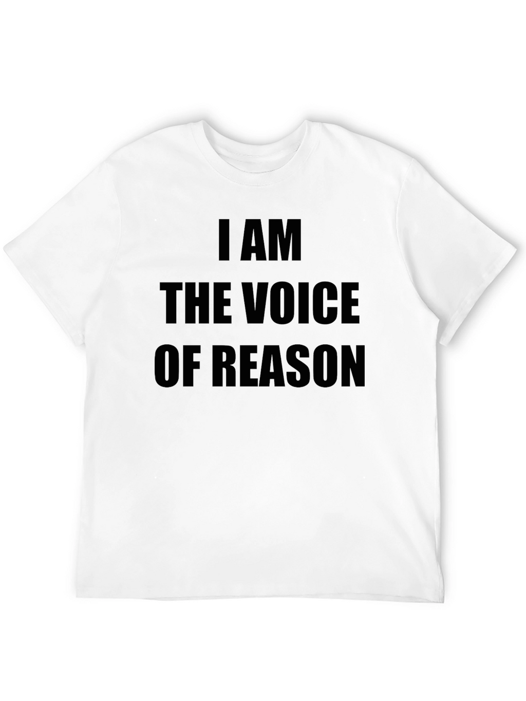I AM THE VOICE OF REASON Black Graphic Tee