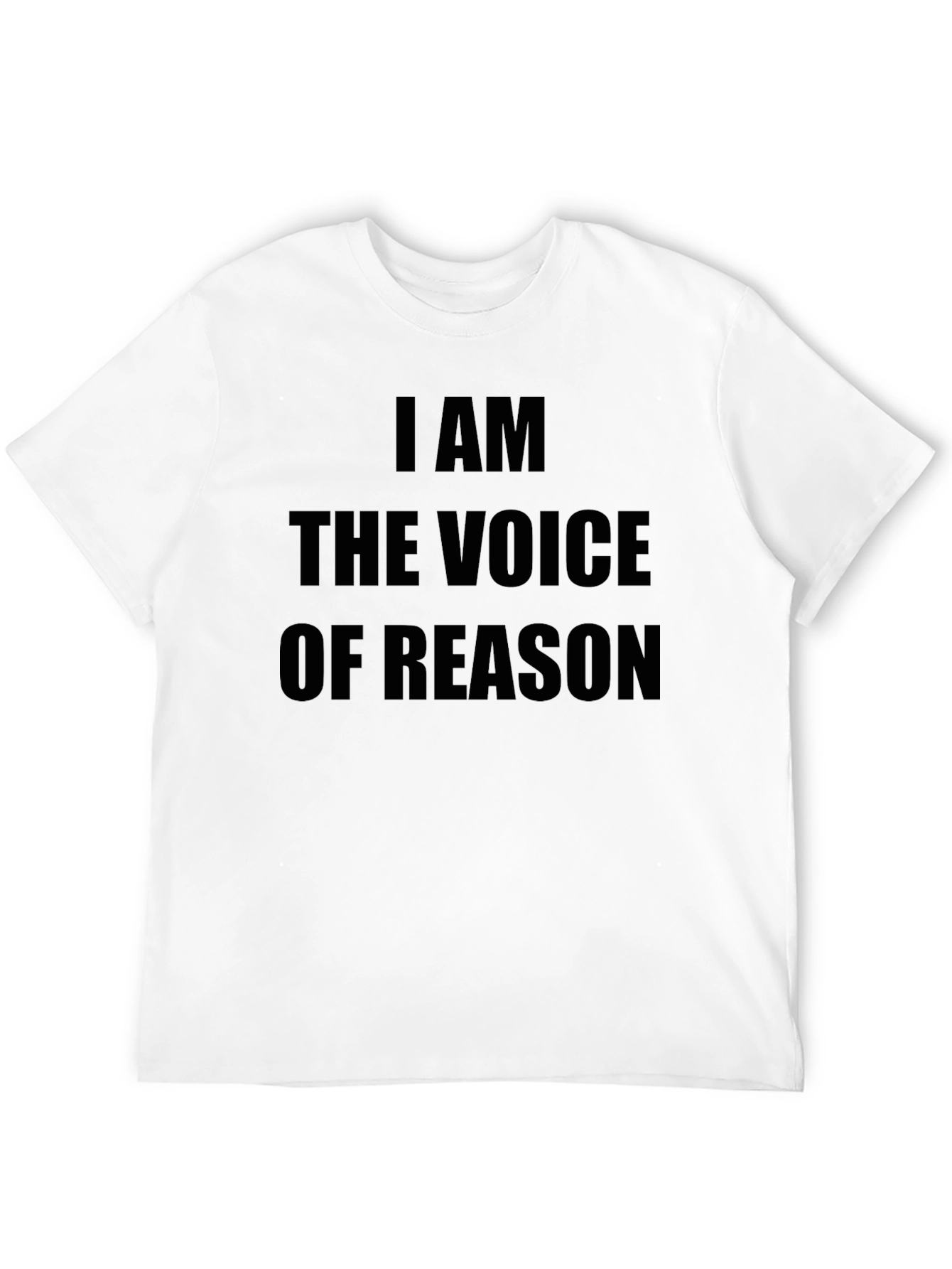 I AM THE VOICE OF REASON Black Graphic Tee