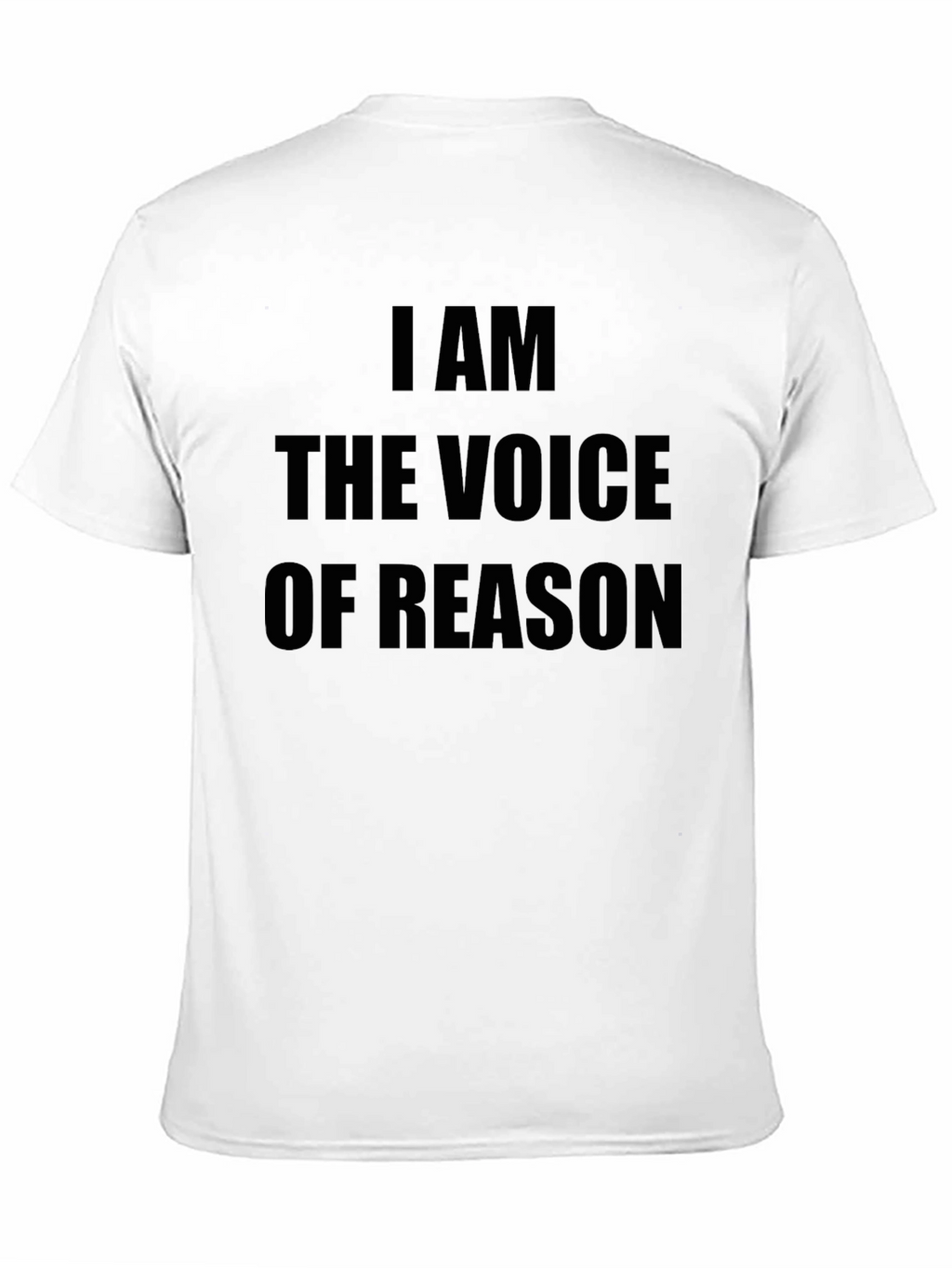 I AM THE VOICE OF REASON Black Graphic Tee