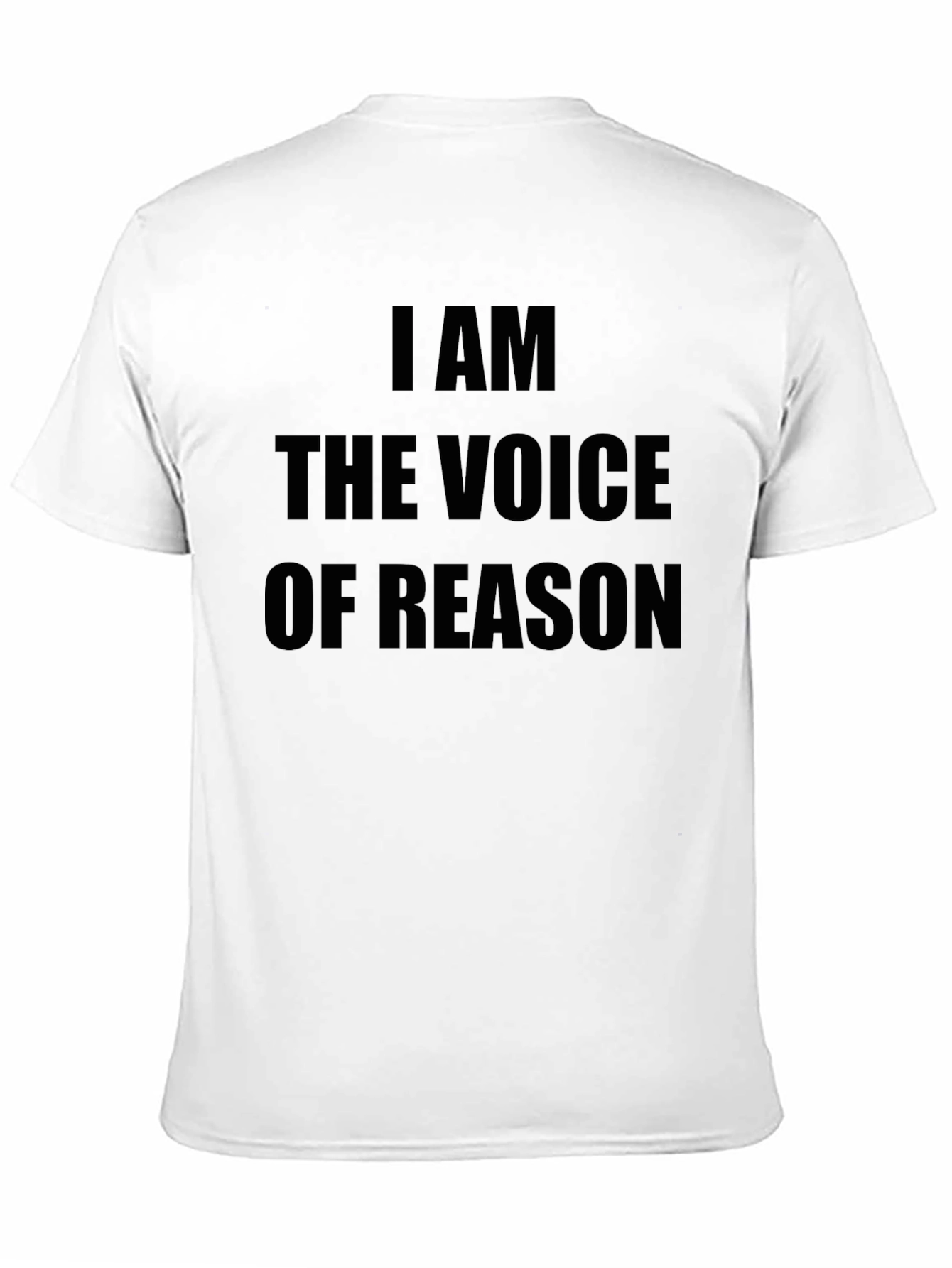 I AM THE VOICE OF REASON Black Graphic Tee