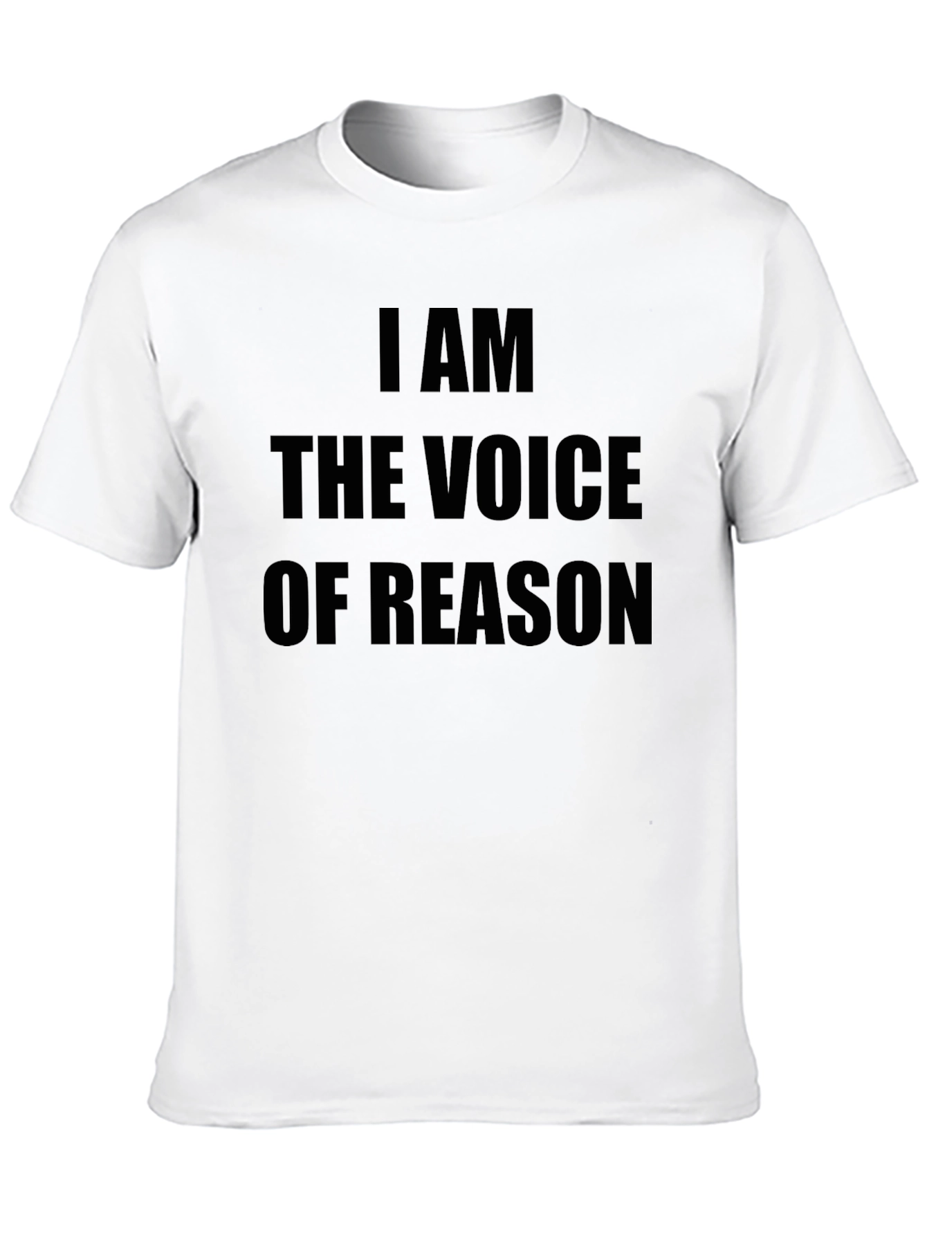 I AM THE VOICE OF REASON Black Graphic Tee