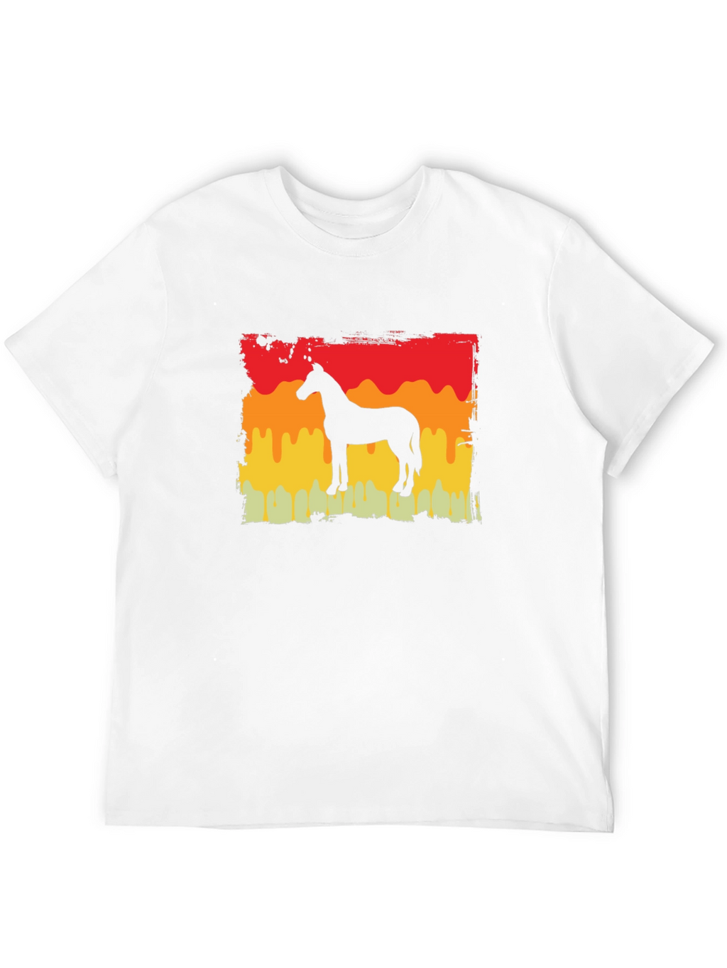 Horse Silhouette Sunset T-Shirt - Equestrian Style
