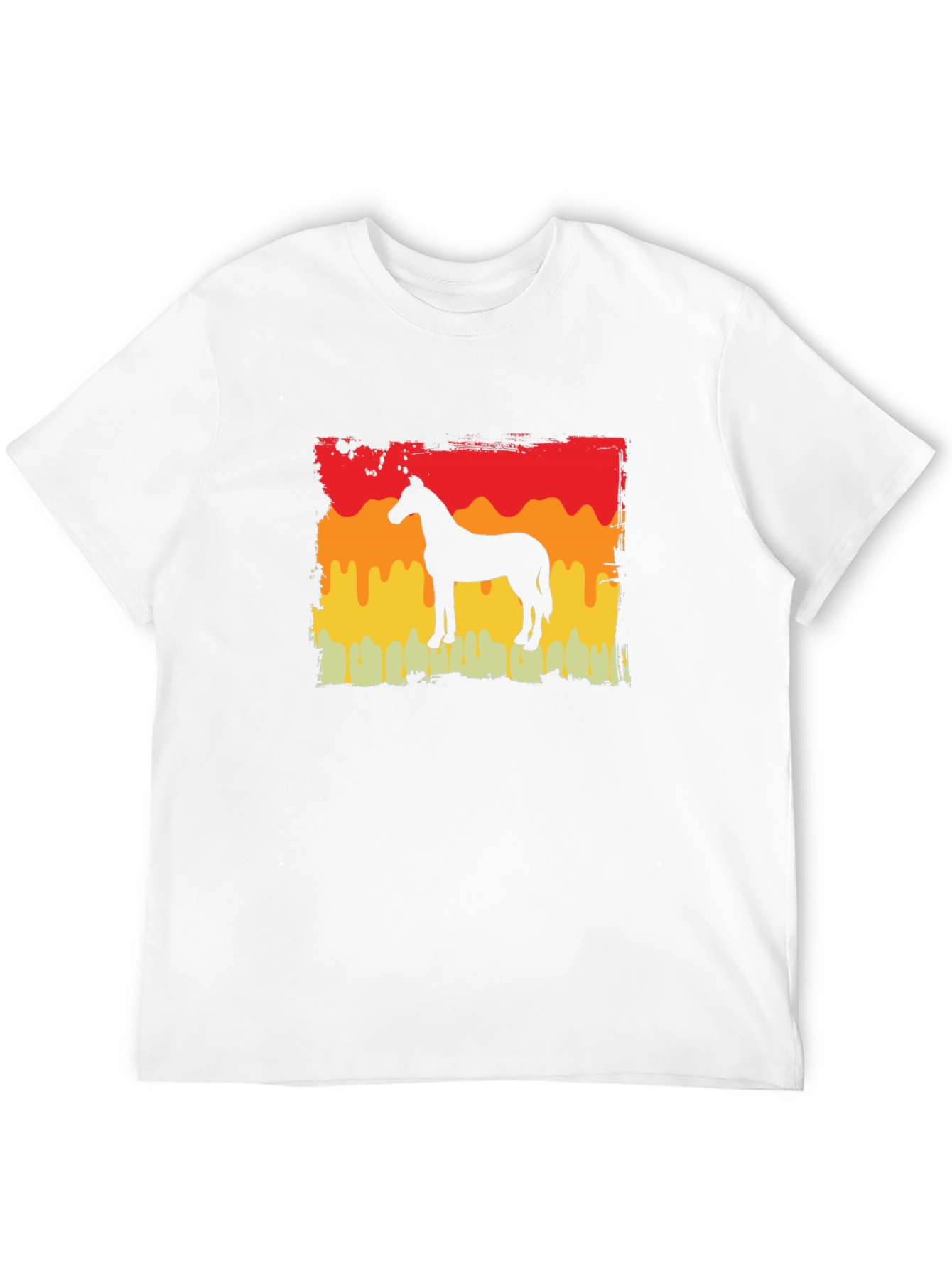 Horse Silhouette Sunset T-Shirt - Equestrian Style