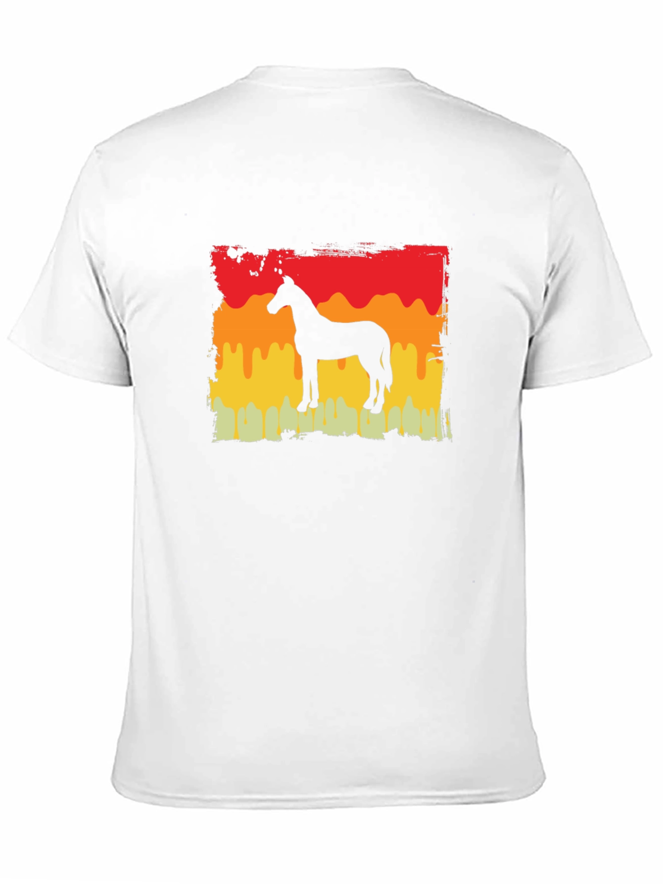 Horse Silhouette Sunset T-Shirt - Equestrian Style