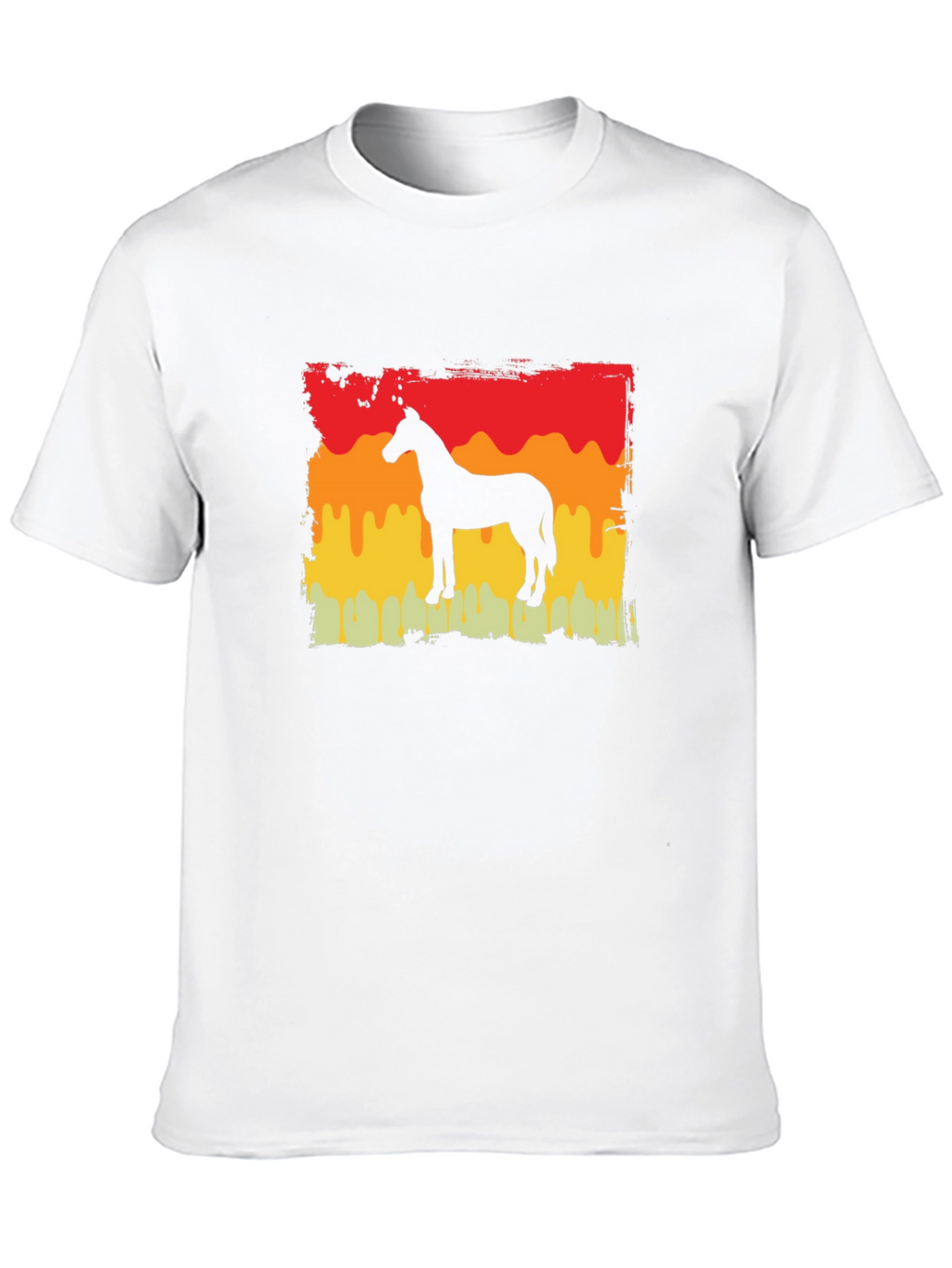 Horse Silhouette Sunset T-Shirt - Equestrian Style