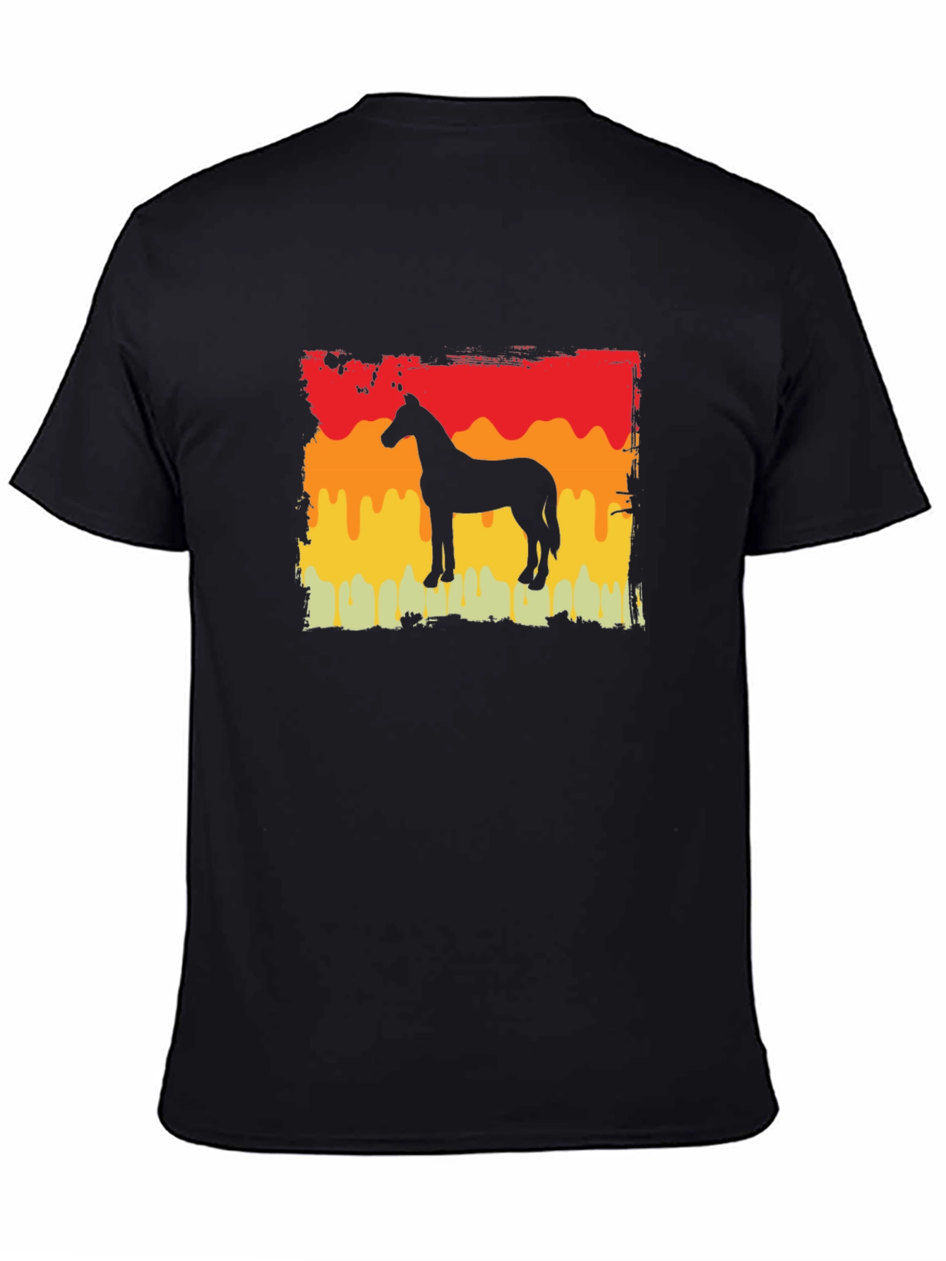 Horse Silhouette Sunset T-Shirt - Equestrian Style