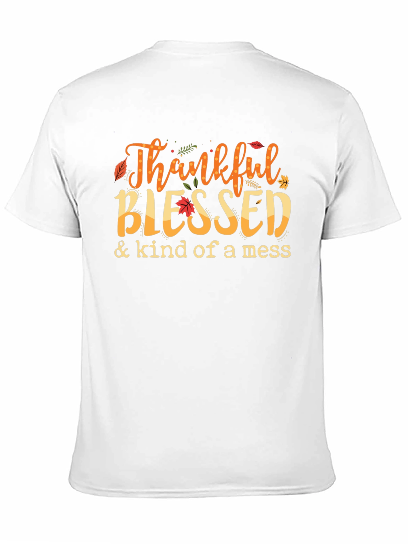 Thankful Blessed T-Shirt Autumn Graphic Tee