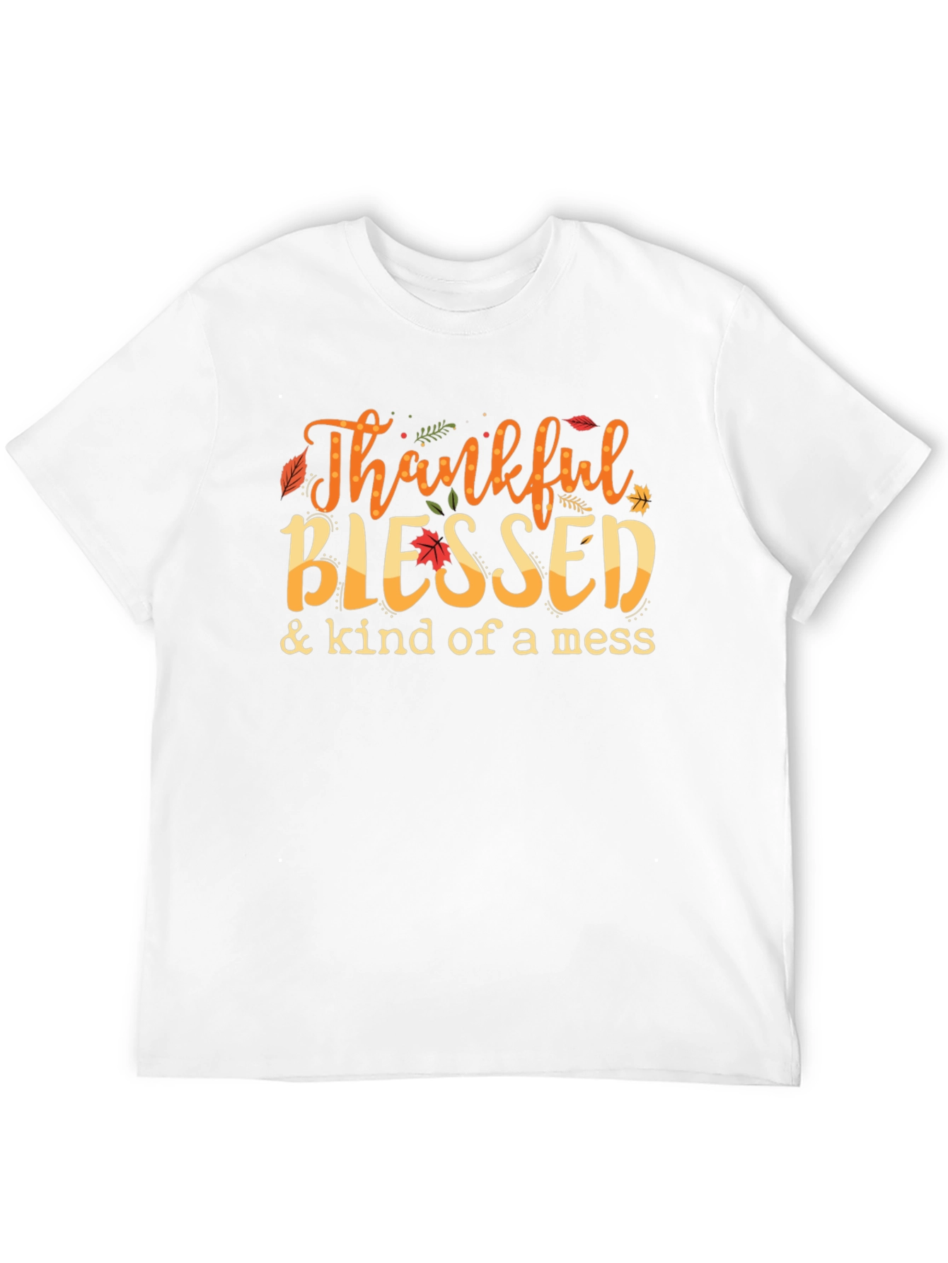 Thankful Blessed T-Shirt Autumn Graphic Tee