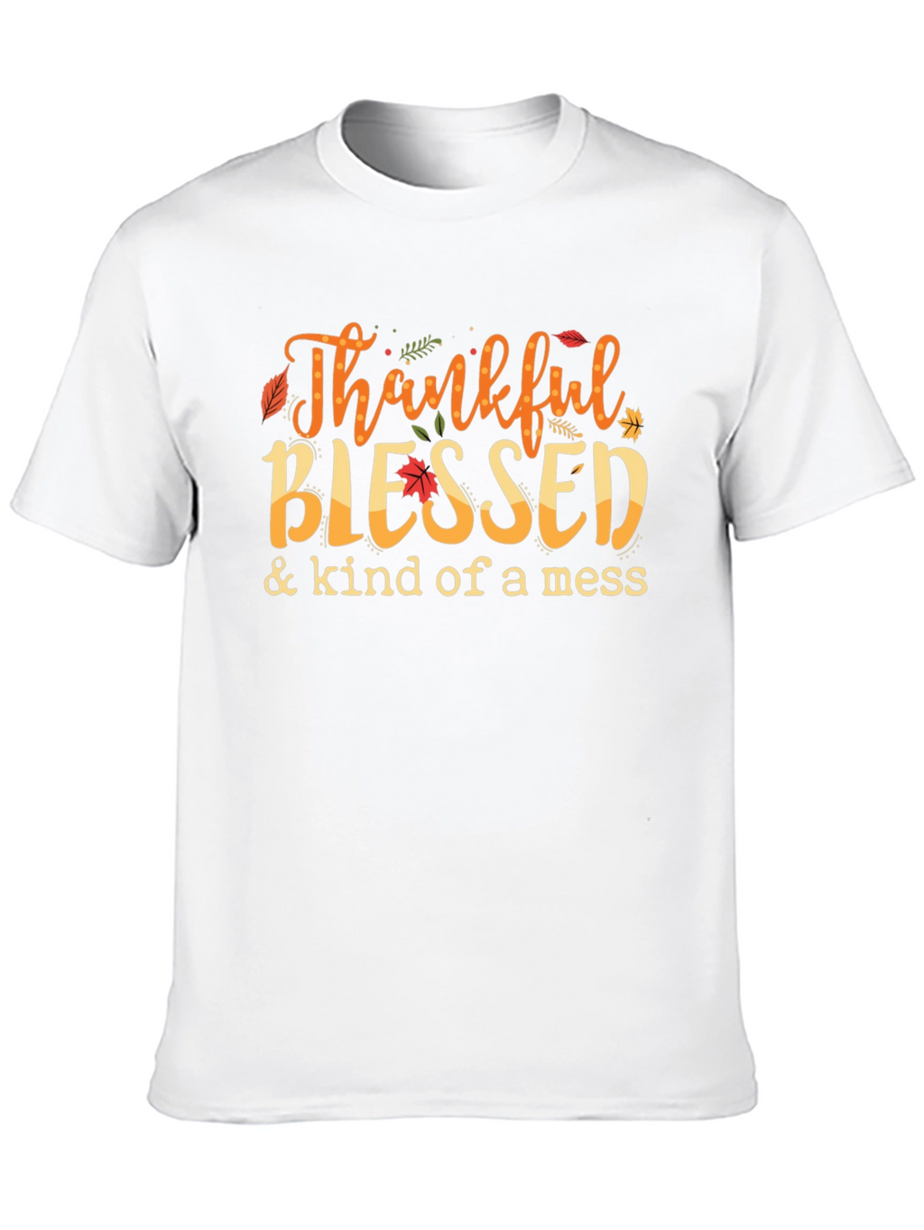 Thankful Blessed T-Shirt Autumn Graphic Tee