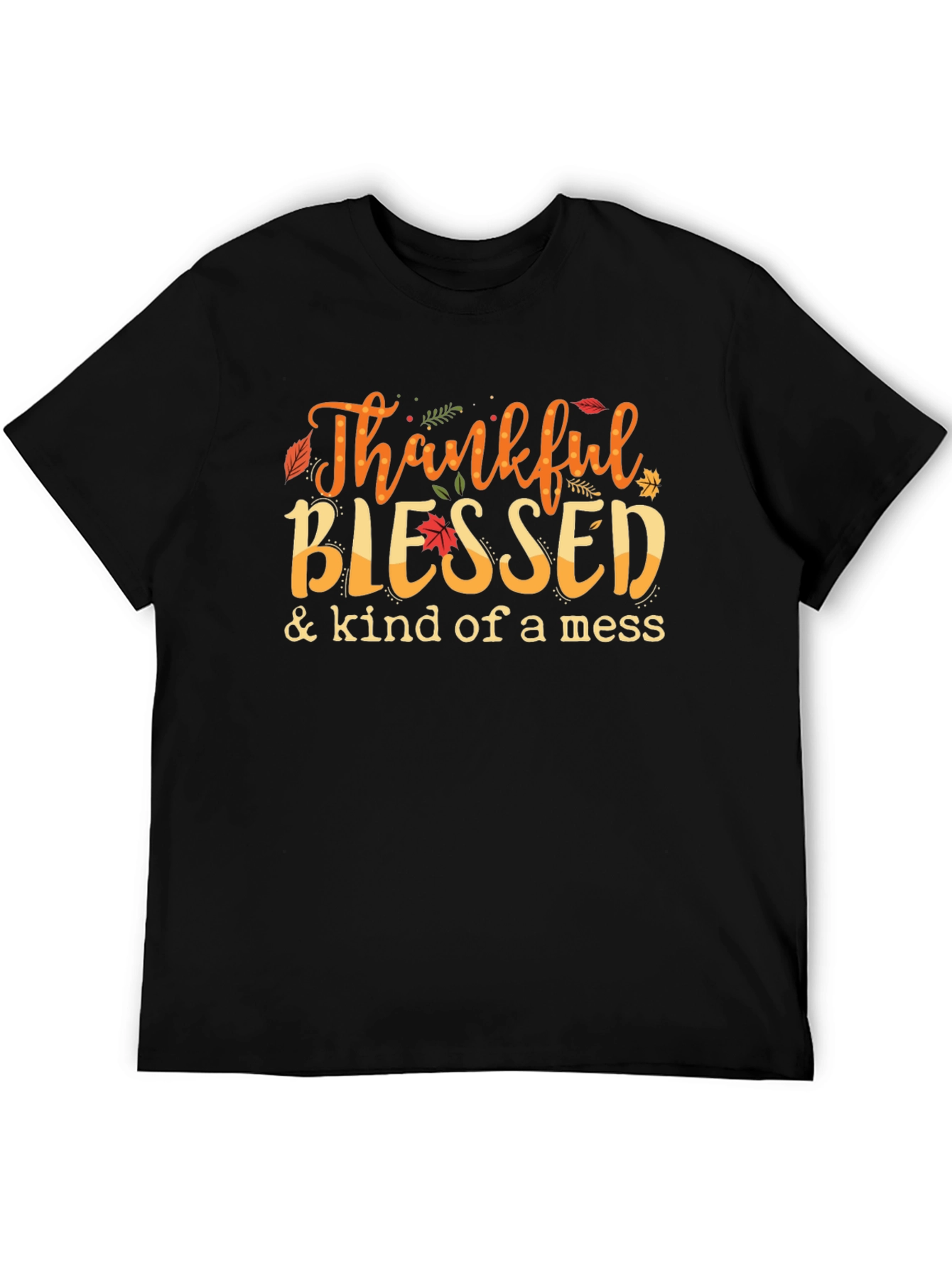Thankful Blessed T-Shirt Autumn Graphic Tee