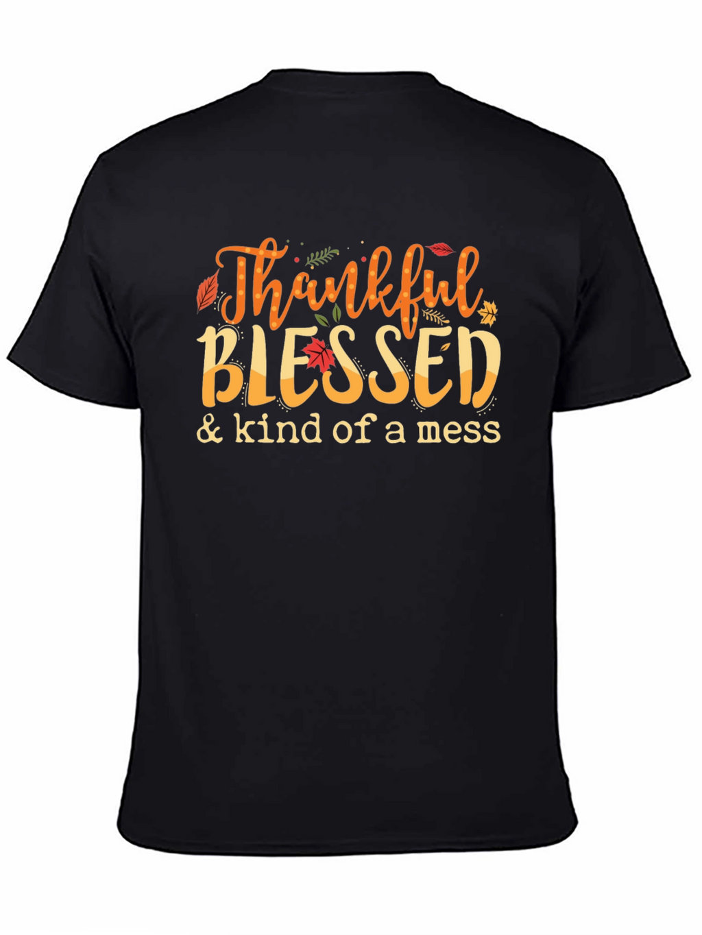 Thankful Blessed T-Shirt Autumn Graphic Tee