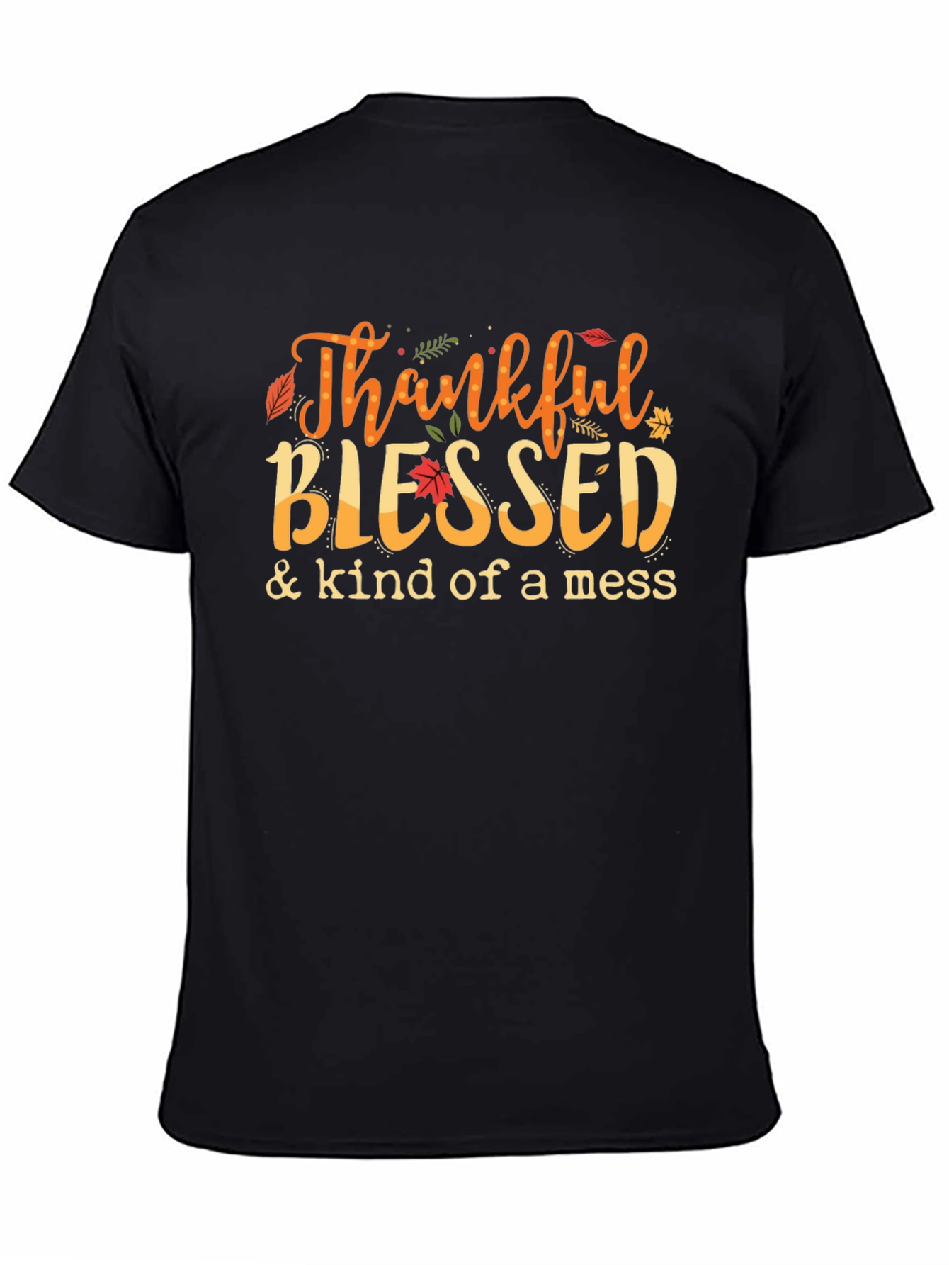 Thankful Blessed T-Shirt Autumn Graphic Tee