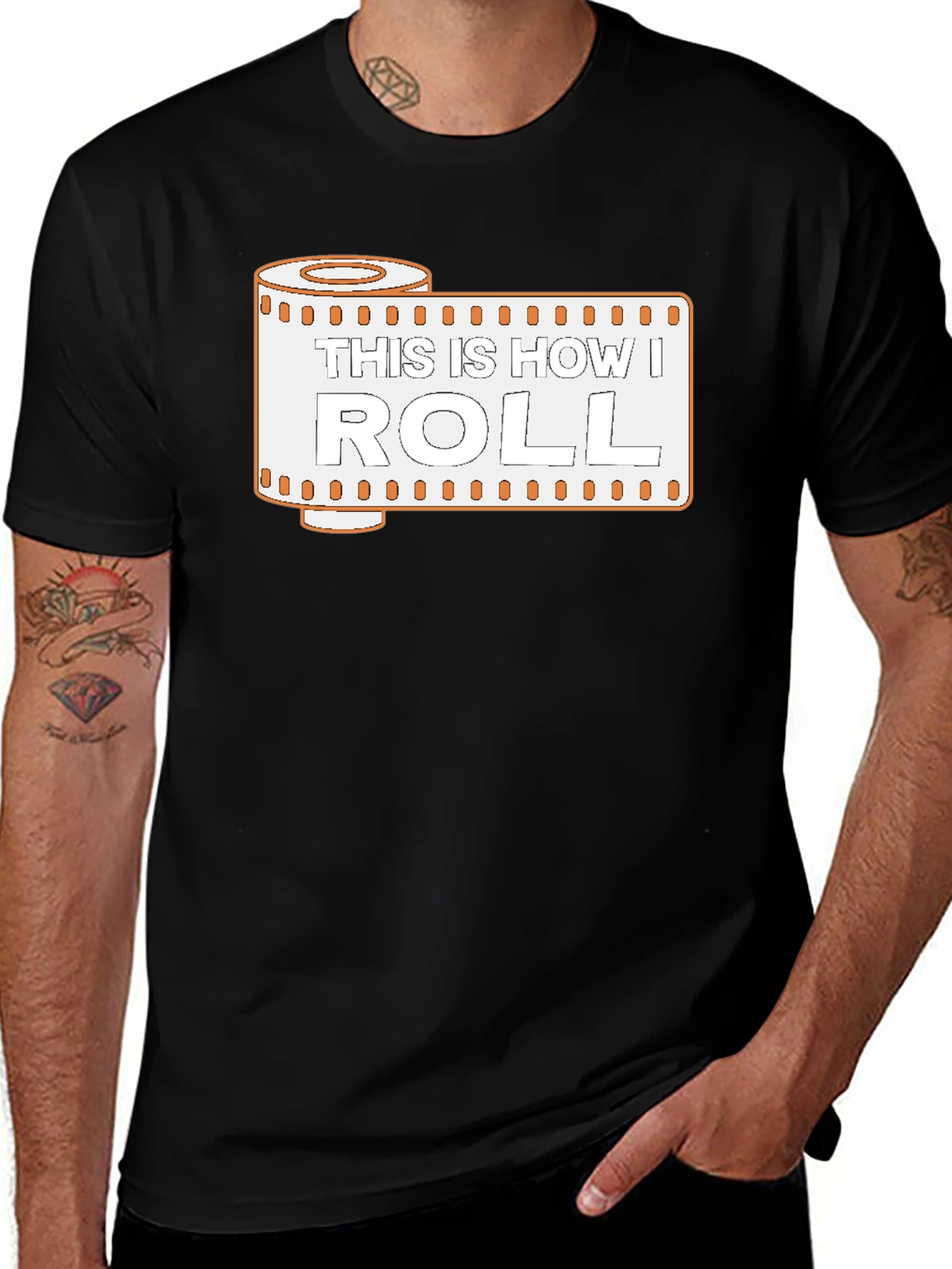 This is How I Roll - Photography T-Shirt - Black