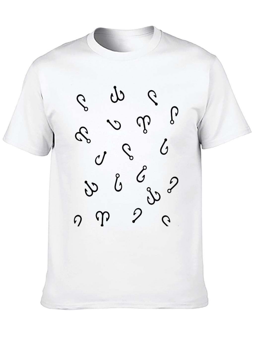 Fishing Hook Pattern Tee - Anglers Style