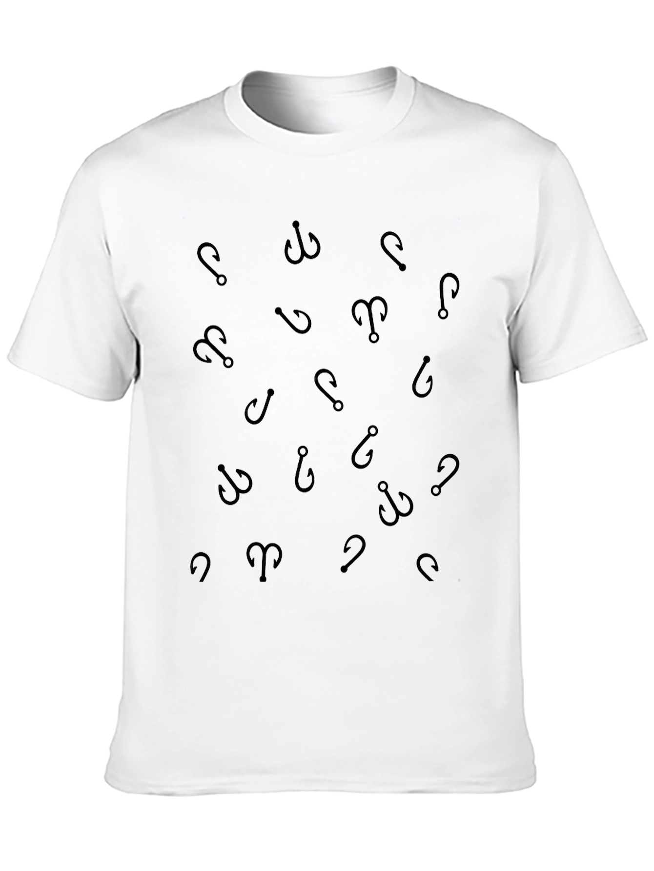 Fishing Hook Pattern Tee - Anglers Style