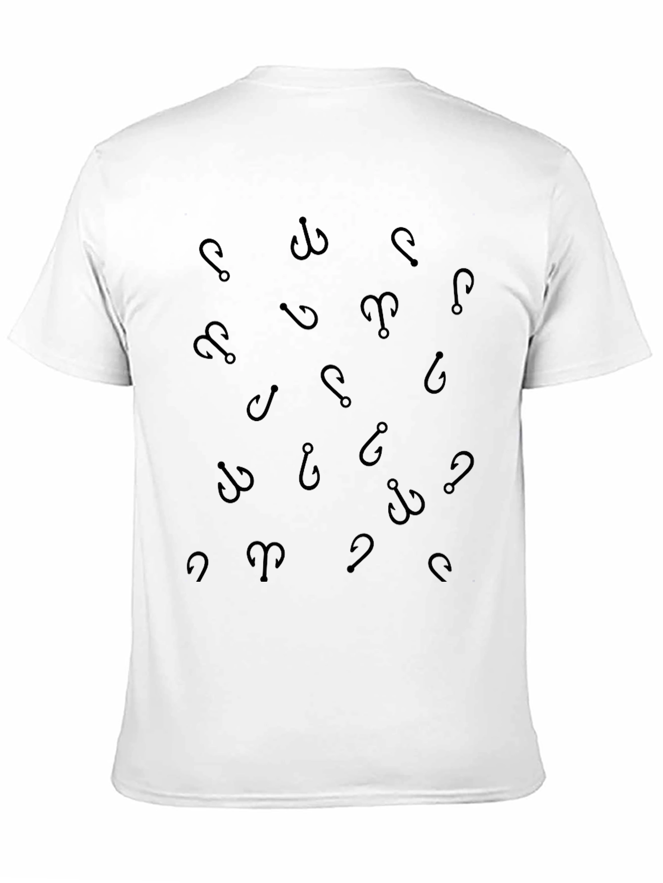 Fishing Hook Pattern Tee - Anglers Style