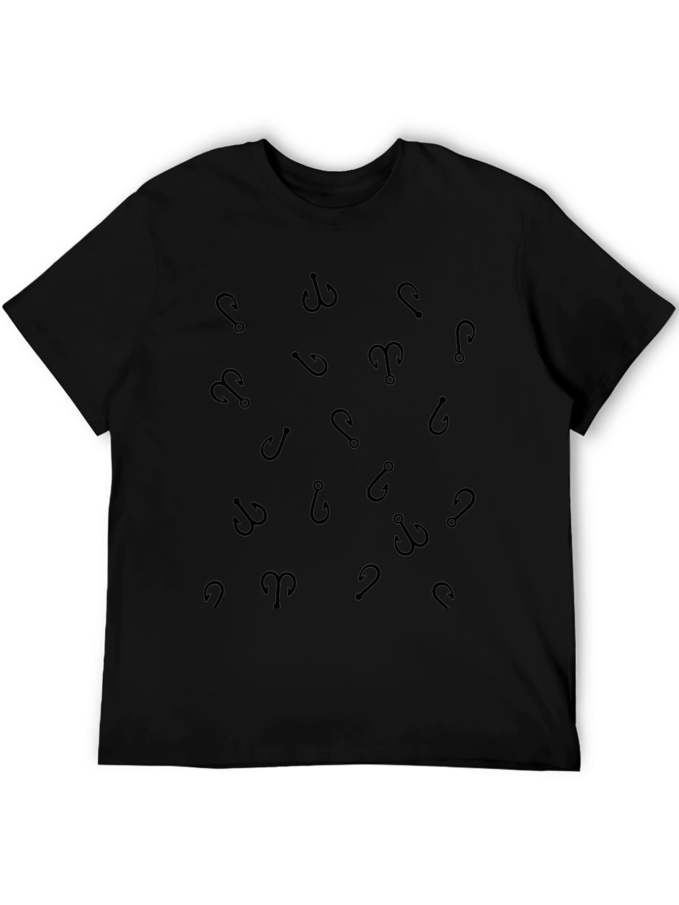 Fishing Hook Pattern Tee - Anglers Style