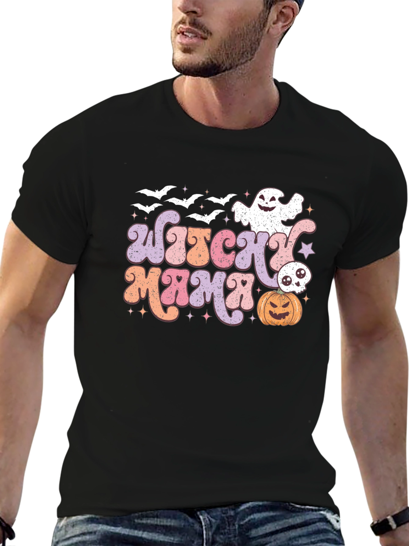 Witch Mama Halloween Graphic T-Shirt