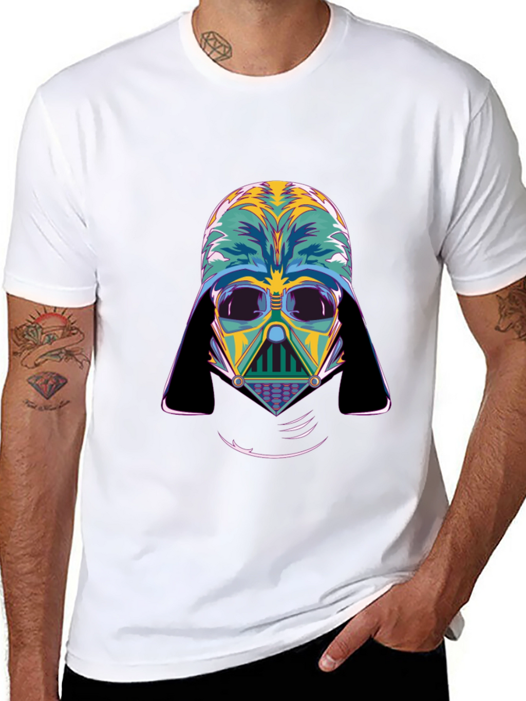 Darth Vader Graphic Tee - Pop Art Style