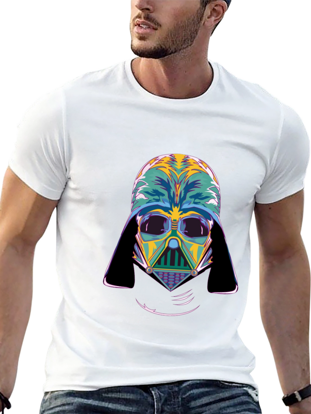 Darth Vader Graphic Tee - Pop Art Style