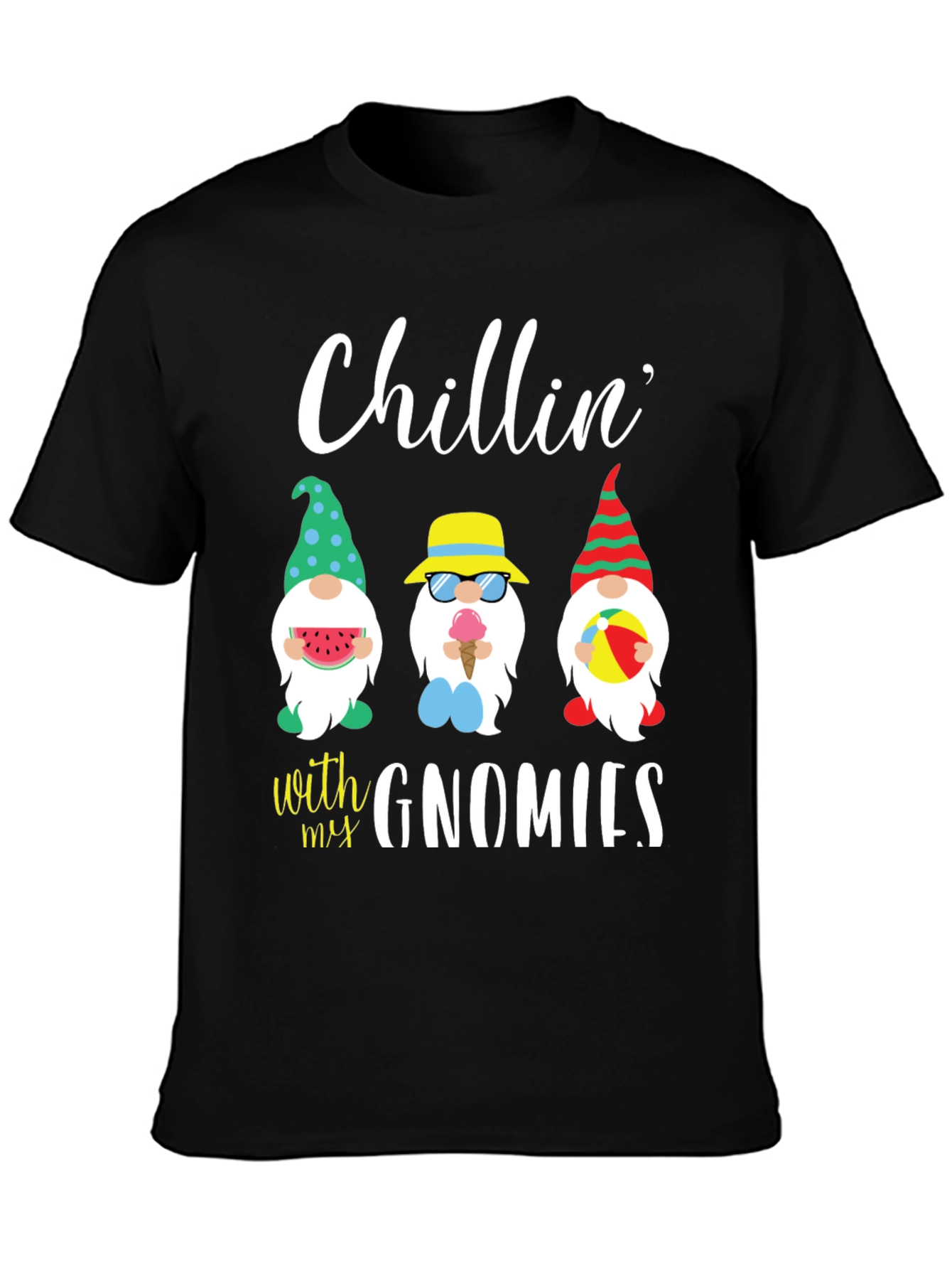 Chillin with my Gnomies Graphic Tee
